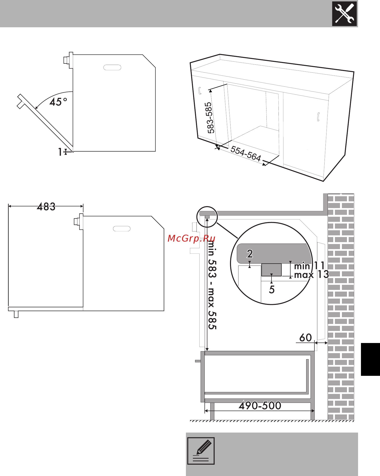 Smeg SF855X [29/30] Монтаж
