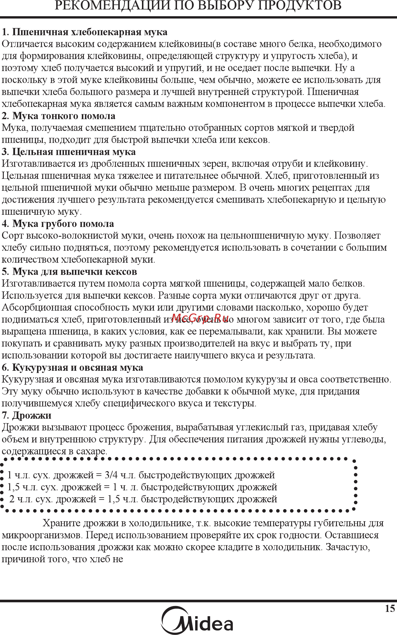 Midea BM-210BC-W белый [17/30] 页 16