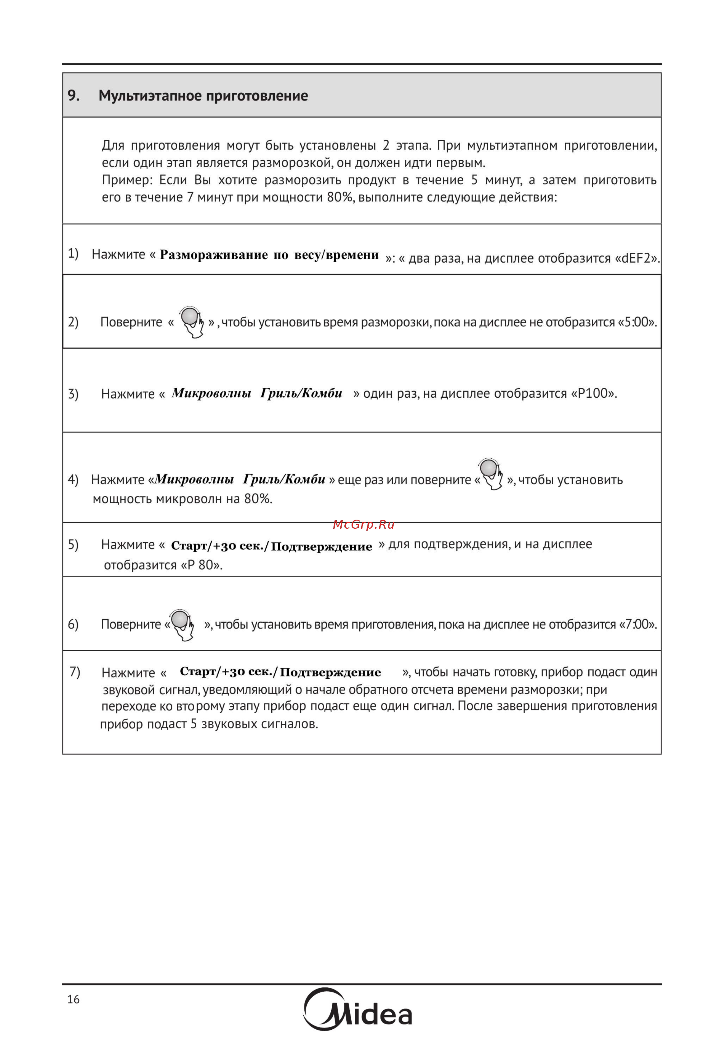 Midea AG820BJU-WH [16/23] Деа