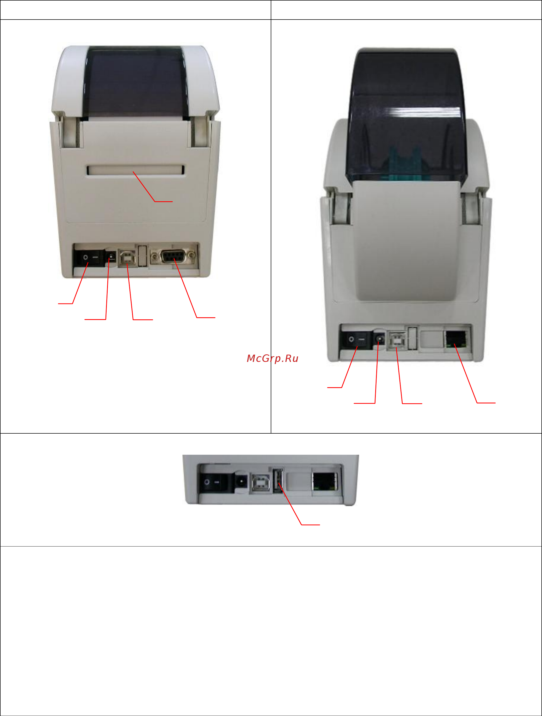 TSC TDP-324W [12/53] Вид сзади