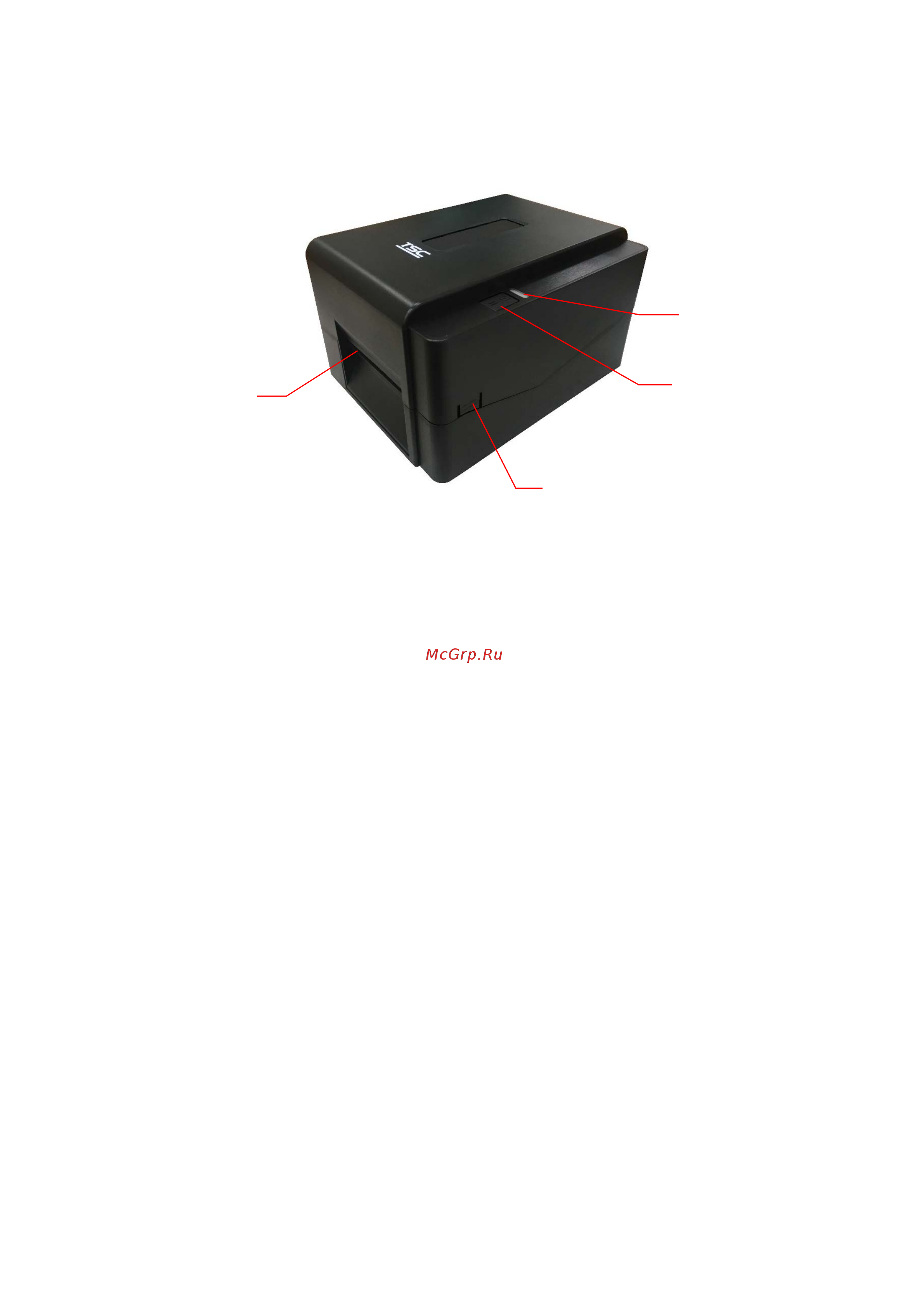TSC TE300 [13/40] Printer overview