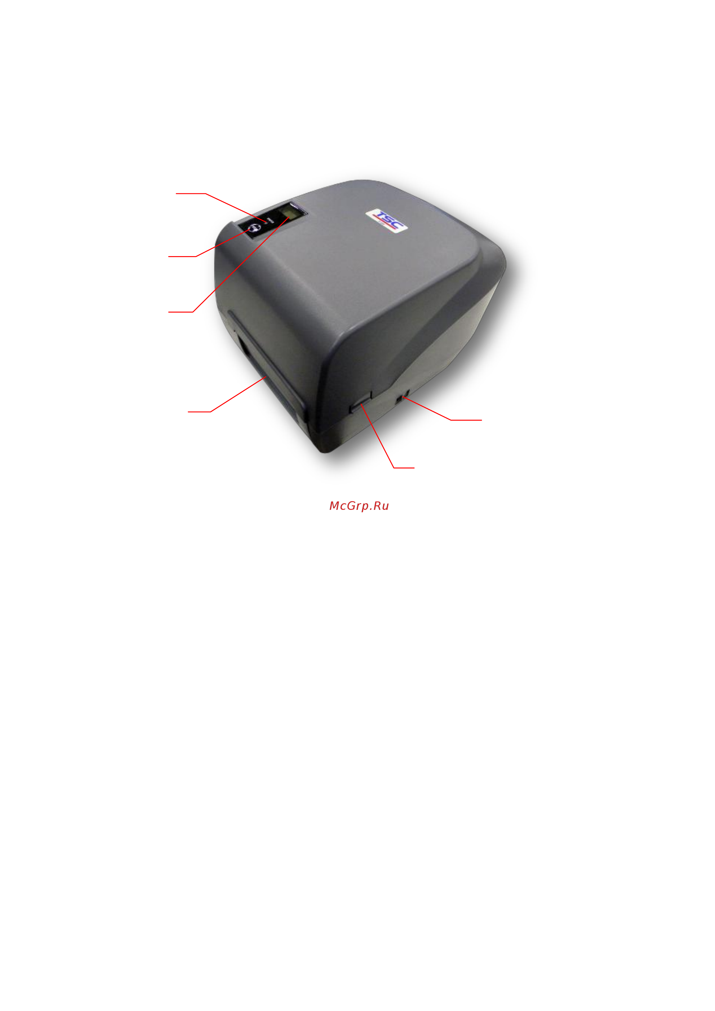 TSC P200 [12/48] Printer overview