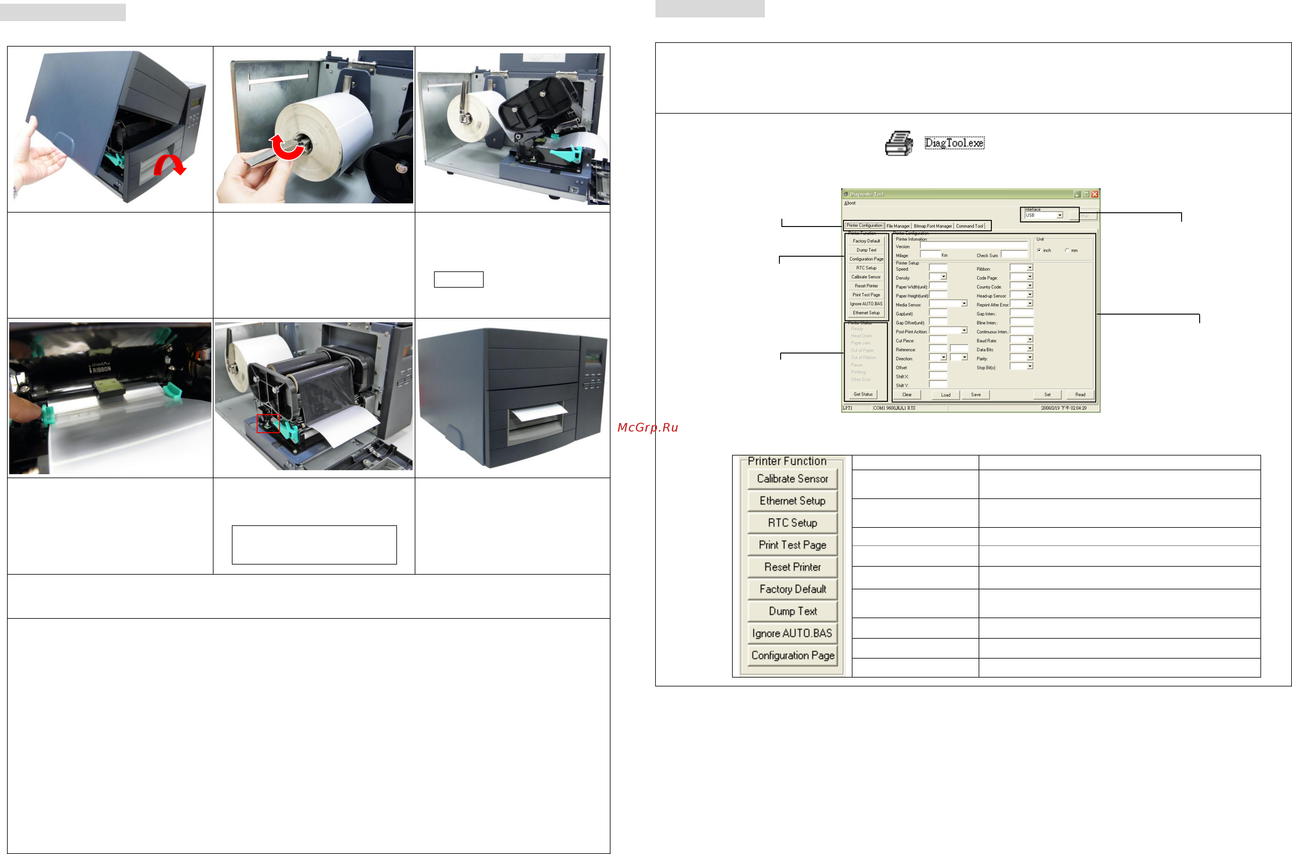 TSC TTP-244ME Pro [2/2] Diagnostic tool