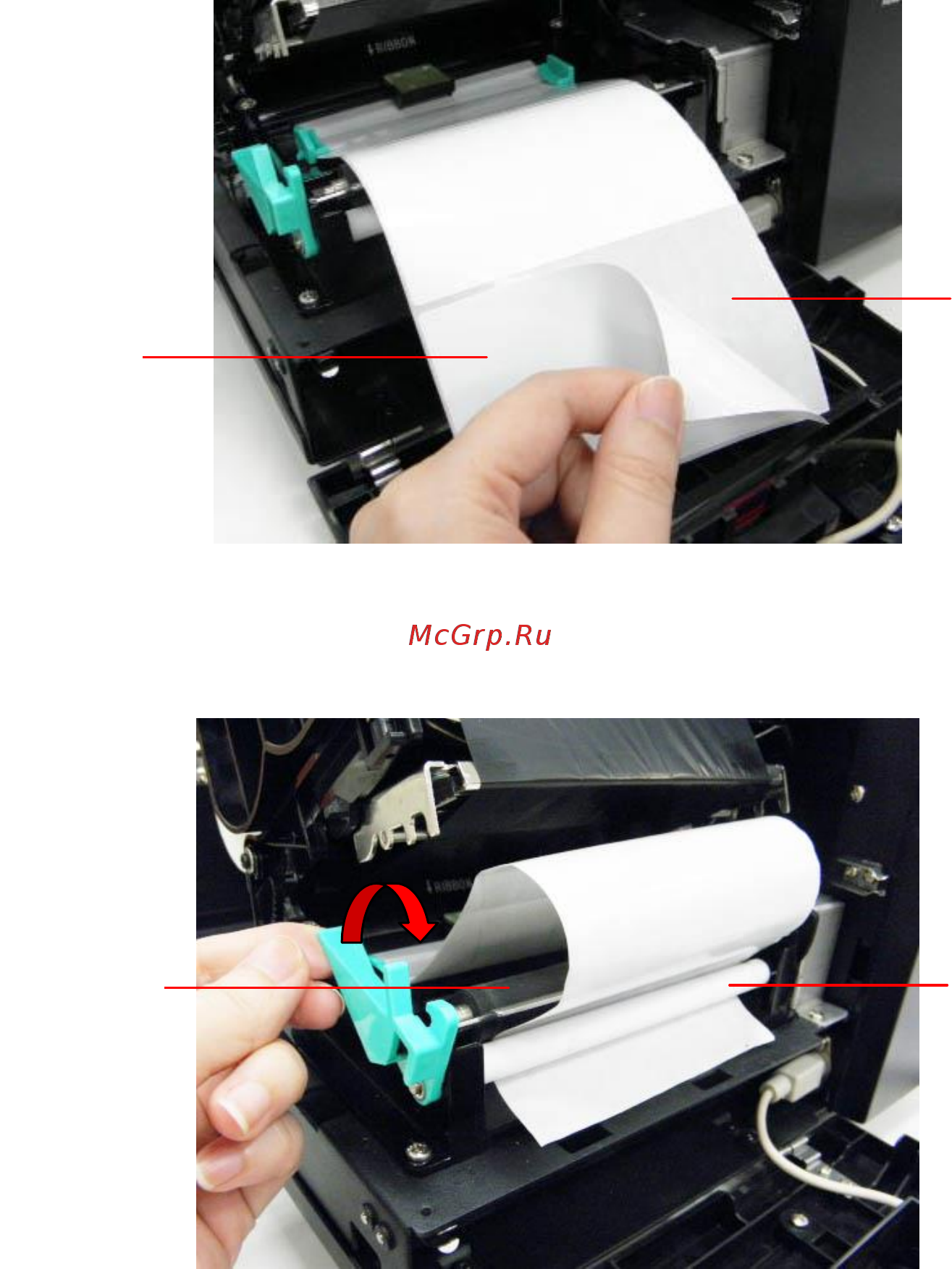 TSC TTP-342ME Pro [21/37] Loading media in peel off mode option