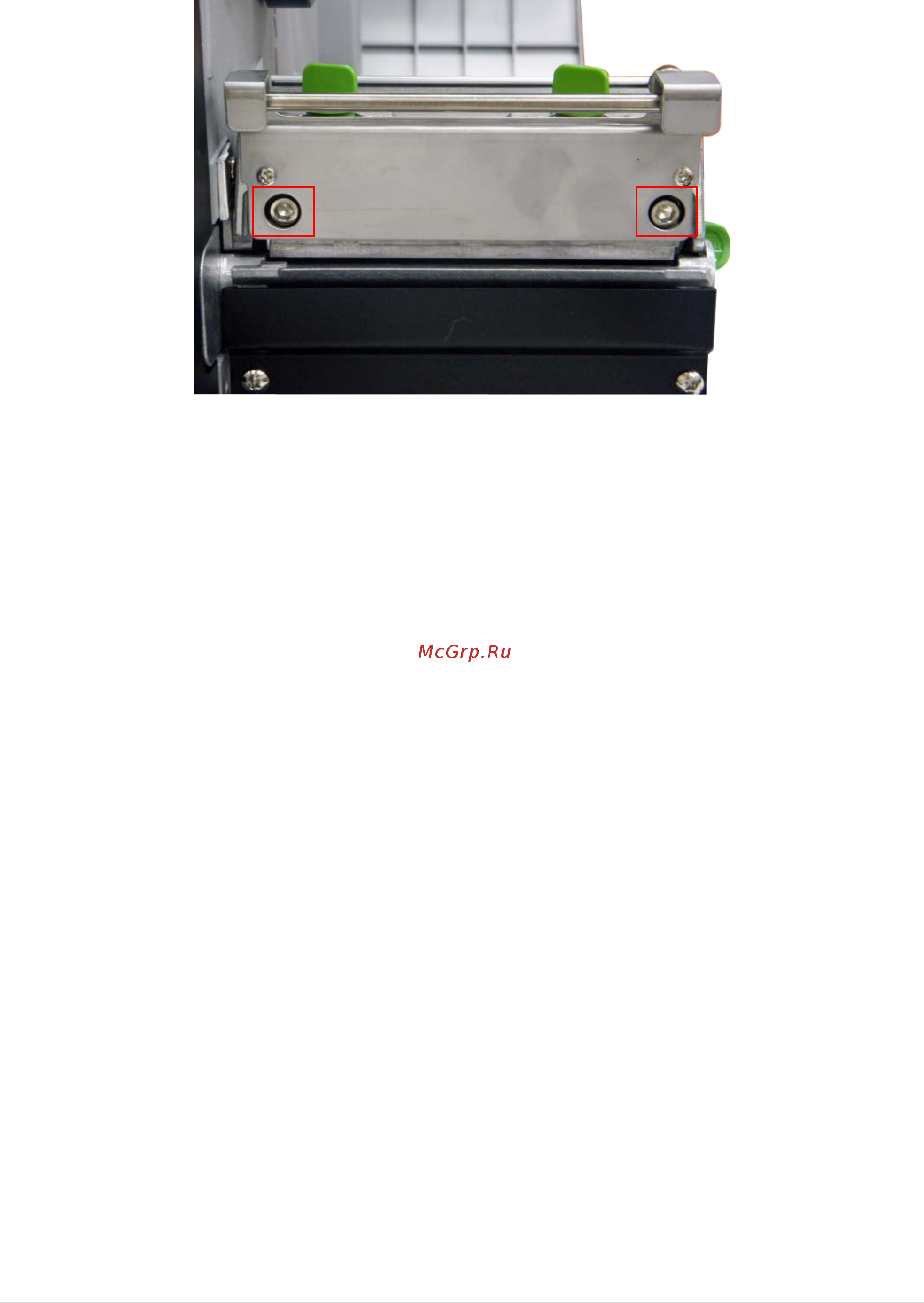 TSC TTP-2410MT [42/89] Ручка для регулировки линии нагрева печатающей головки