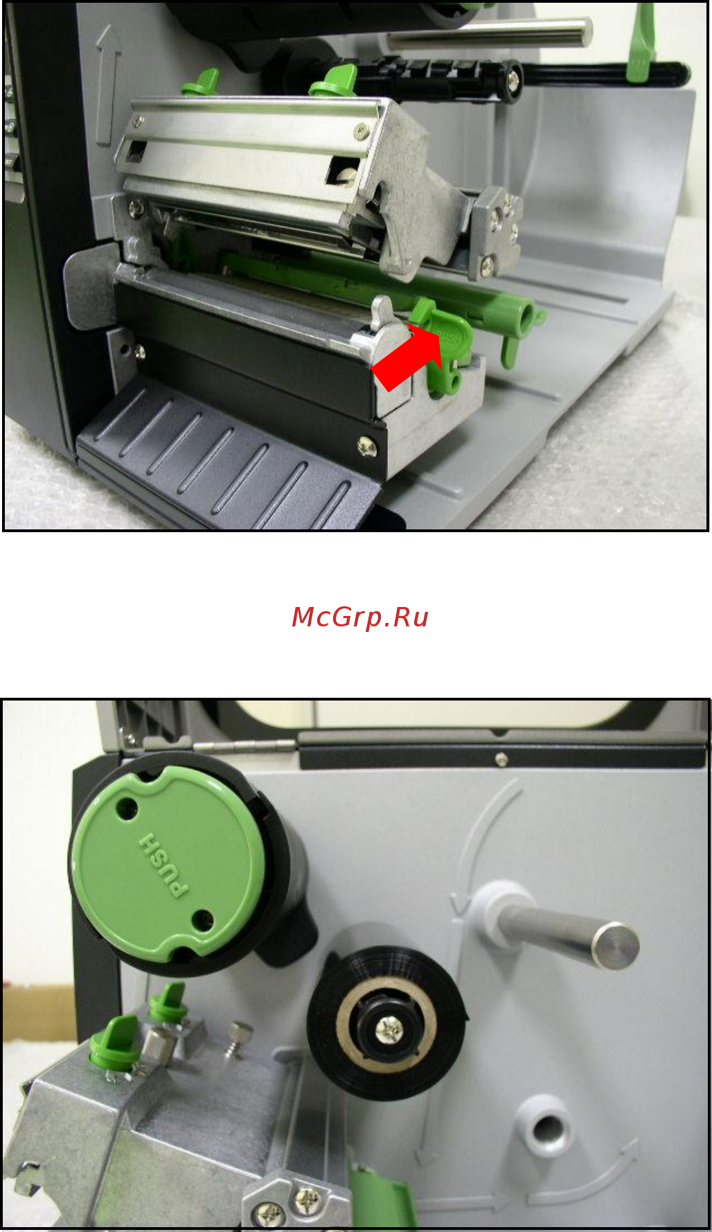 TSC TTP-2410M [12/73] Установка ленты