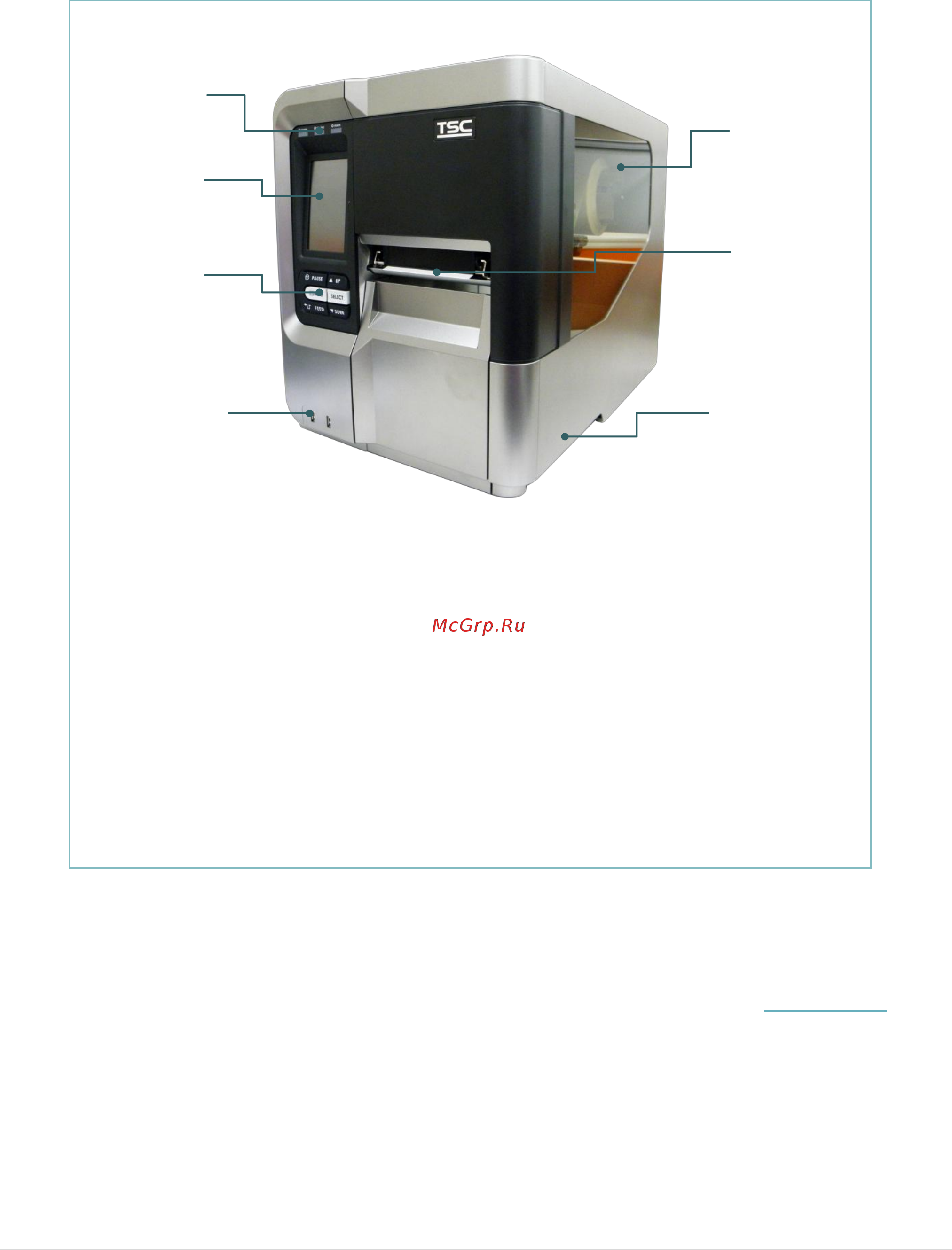 TSC MX640 [15/59] Внешний вид принтера