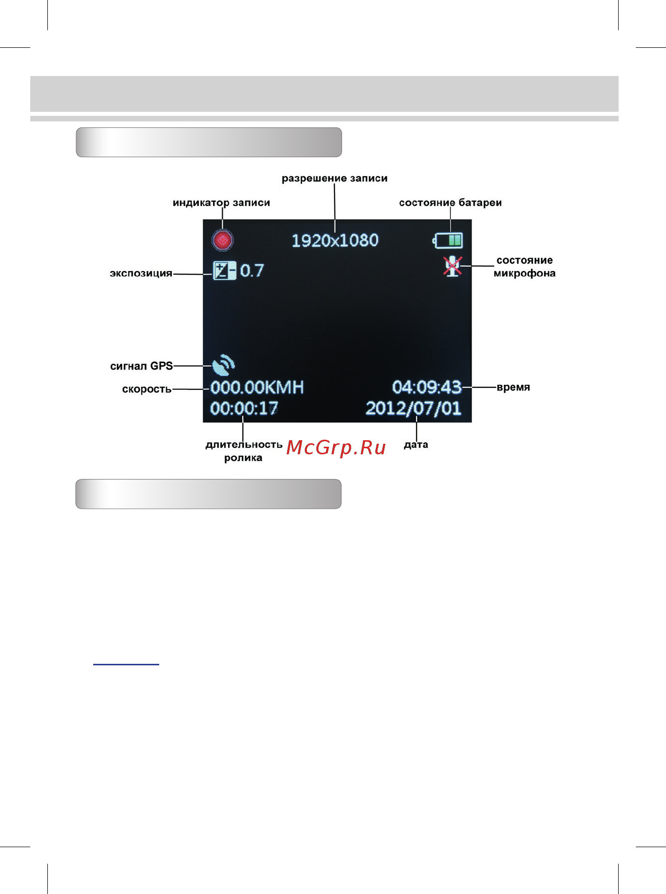 TrendVision TV-103 GPS [4/16] Основные операции