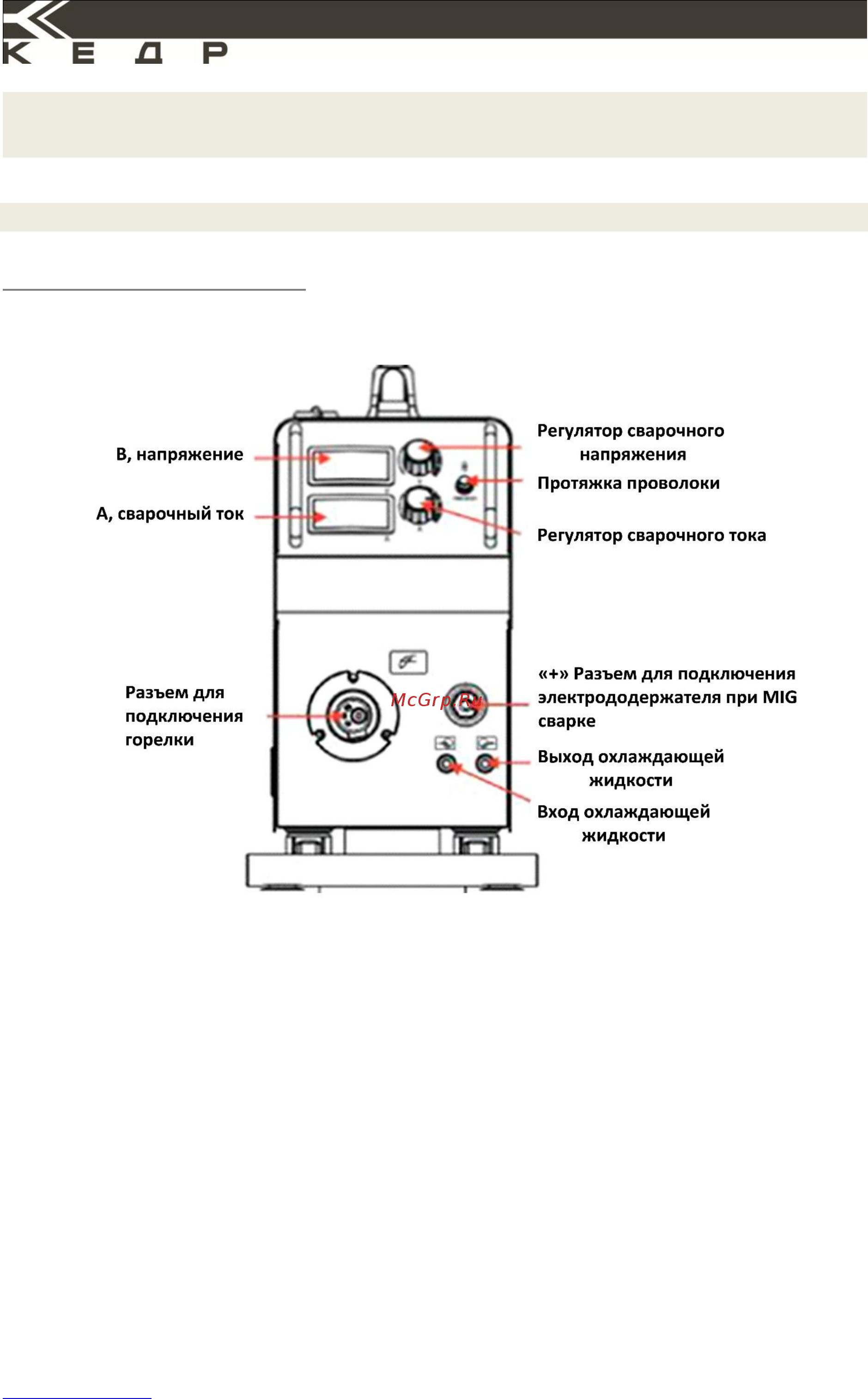 Кедр mig 500f 8005048 [20/52] Эксплуатация