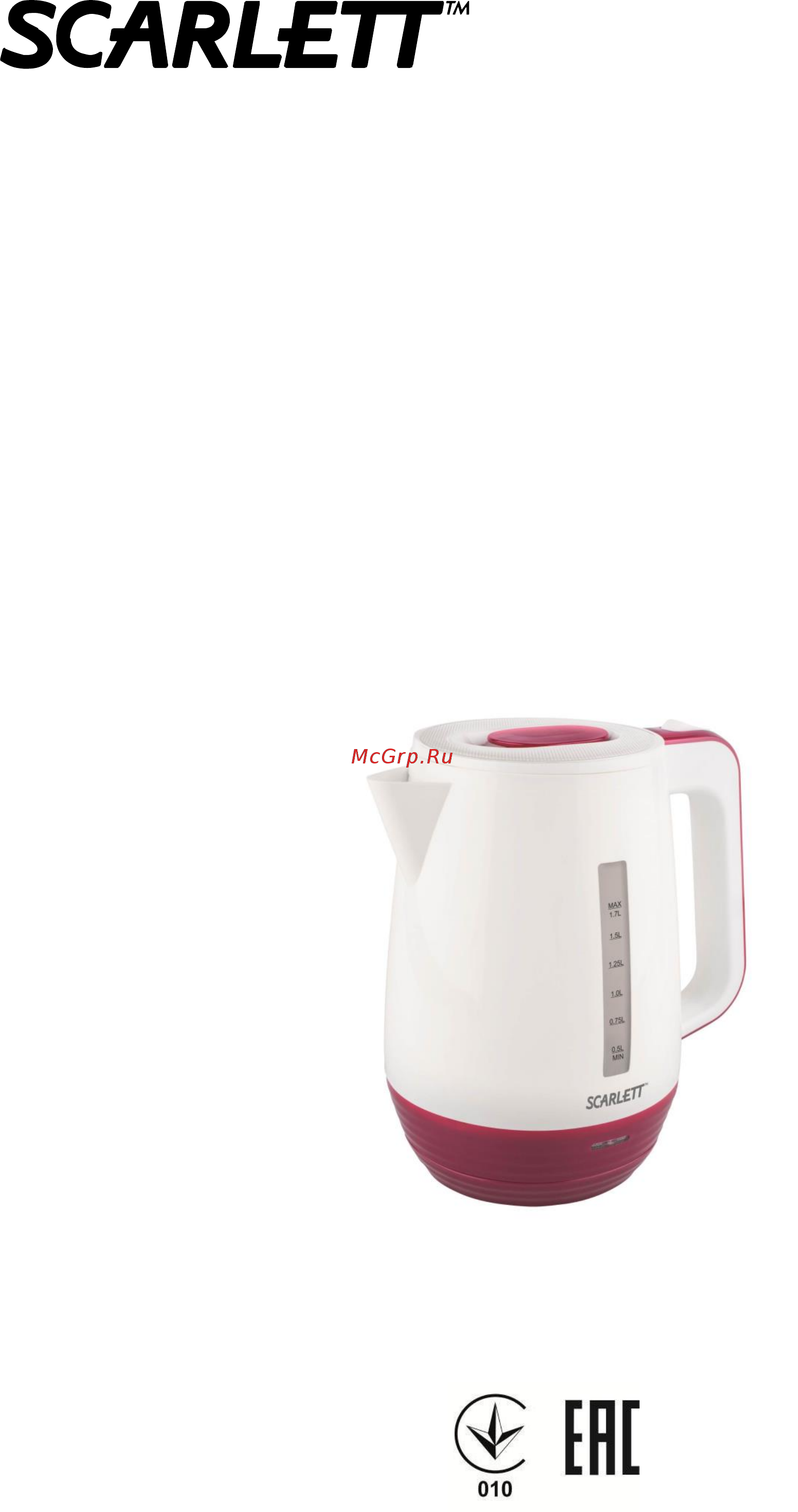 Scarlett SC-EK18P39 Руководство по эксплуатации онлайн