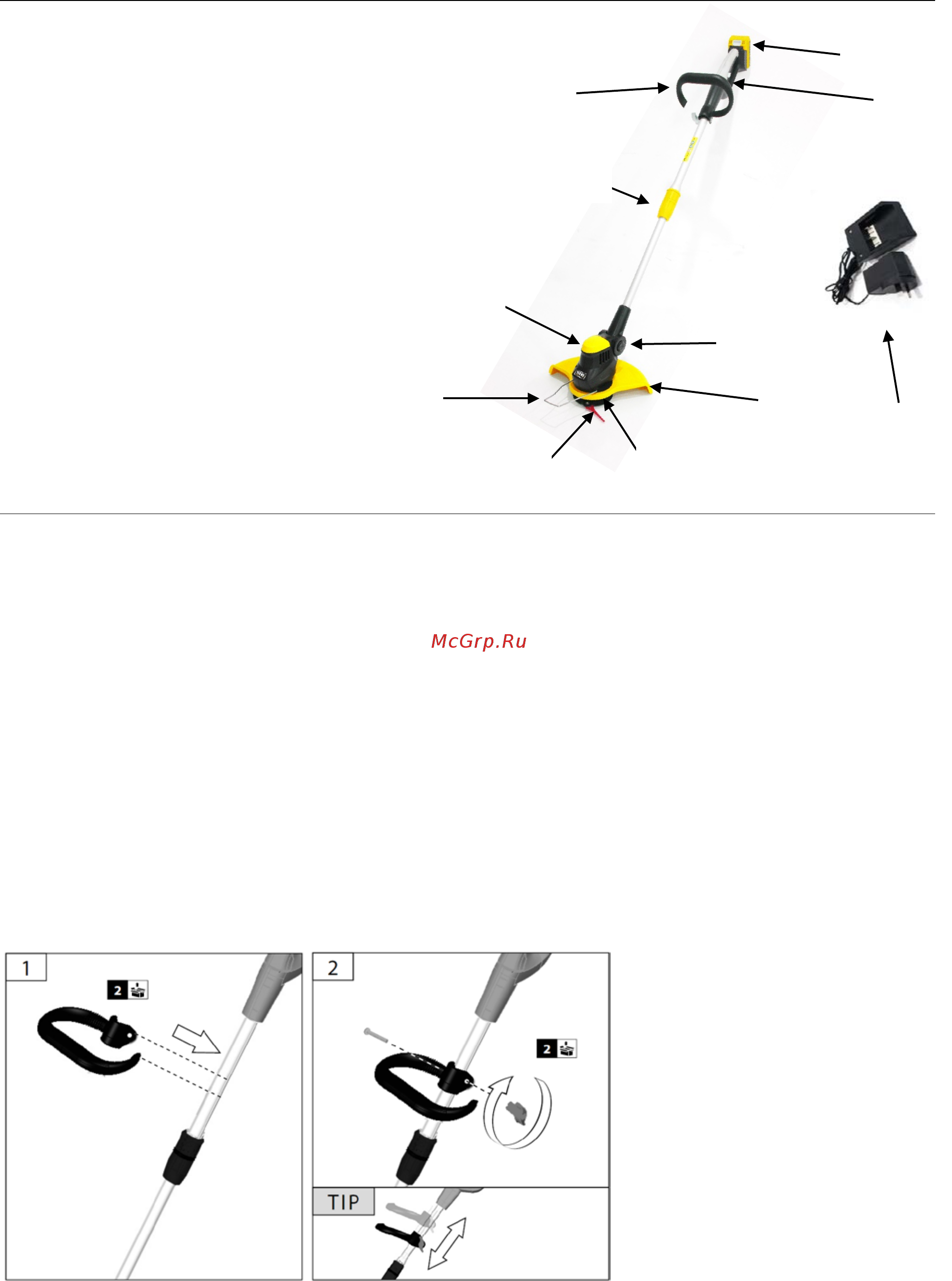 Texas Smart Trim 300 [6/20] Identifikation af dele montering