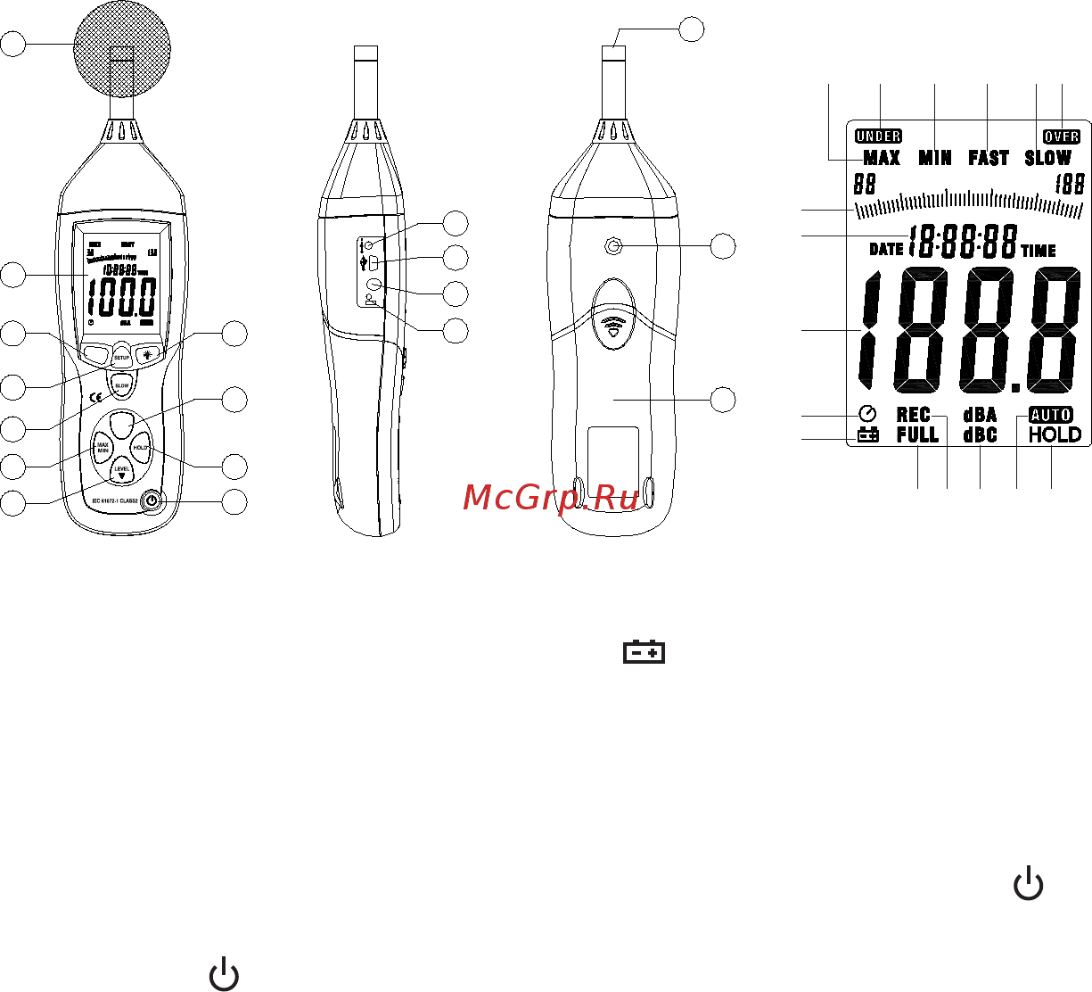 Сем dt-8851 480748, 30-130дб, 31.5-8000гц Инструкция по эксплуатации онлайн [2/4] 206953