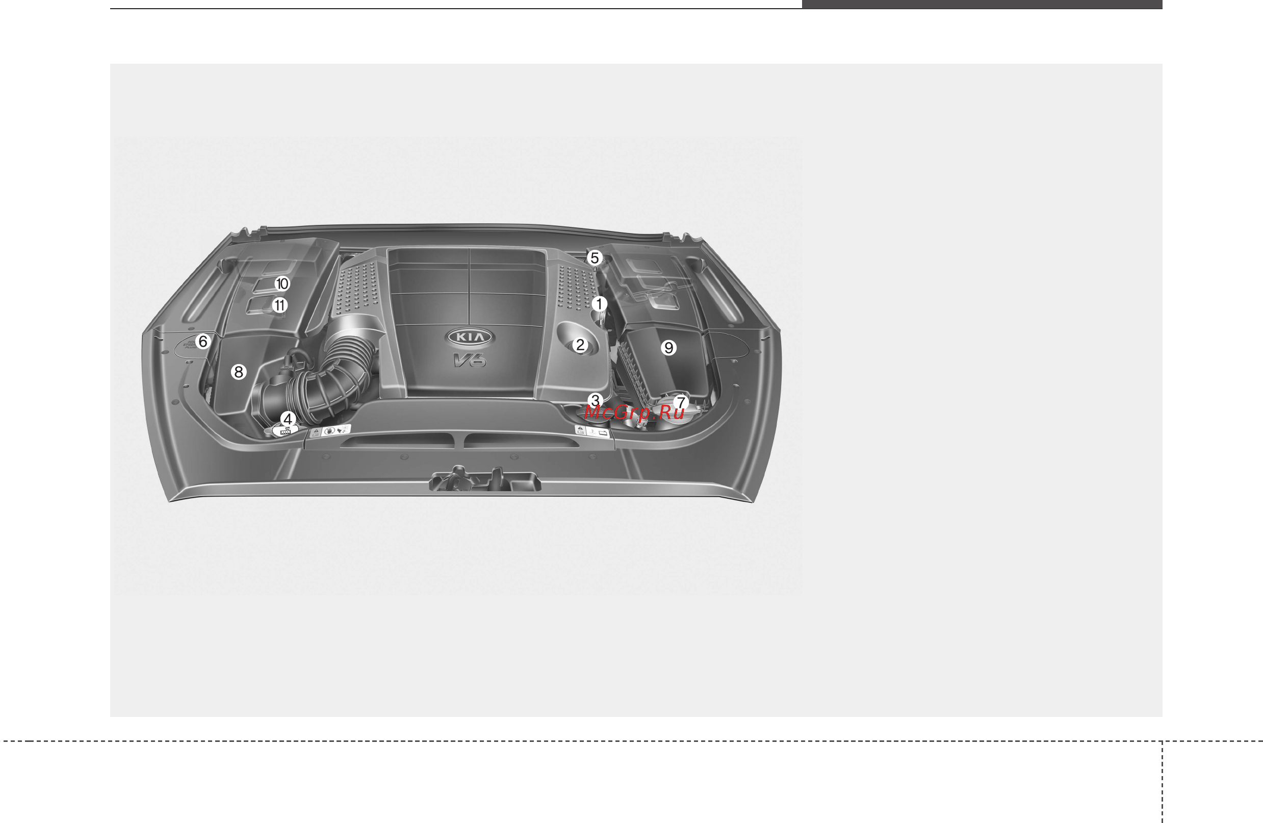 Kia Quoris 2013-2014 [16/531] Моторный отсек