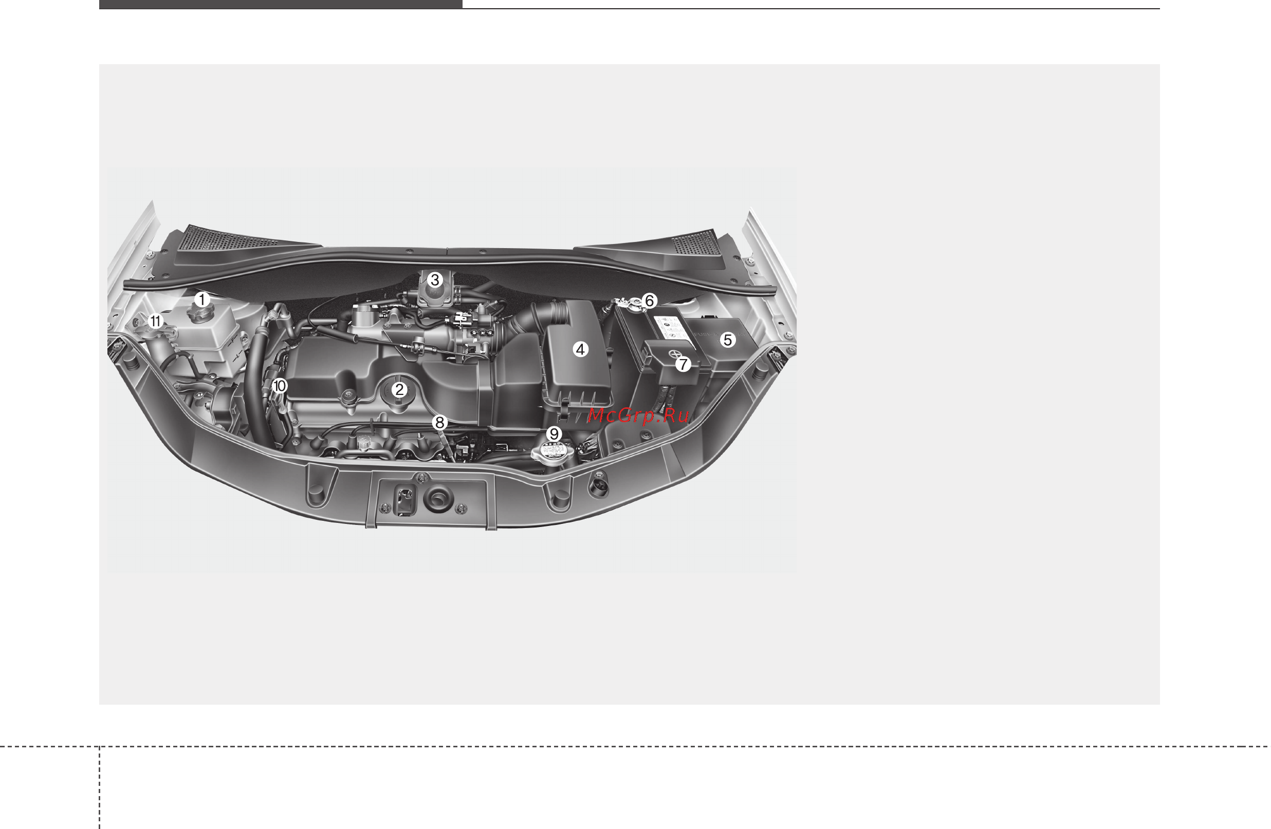 Kia Picanto 2004-2011 [16/403] Отсек двигателя