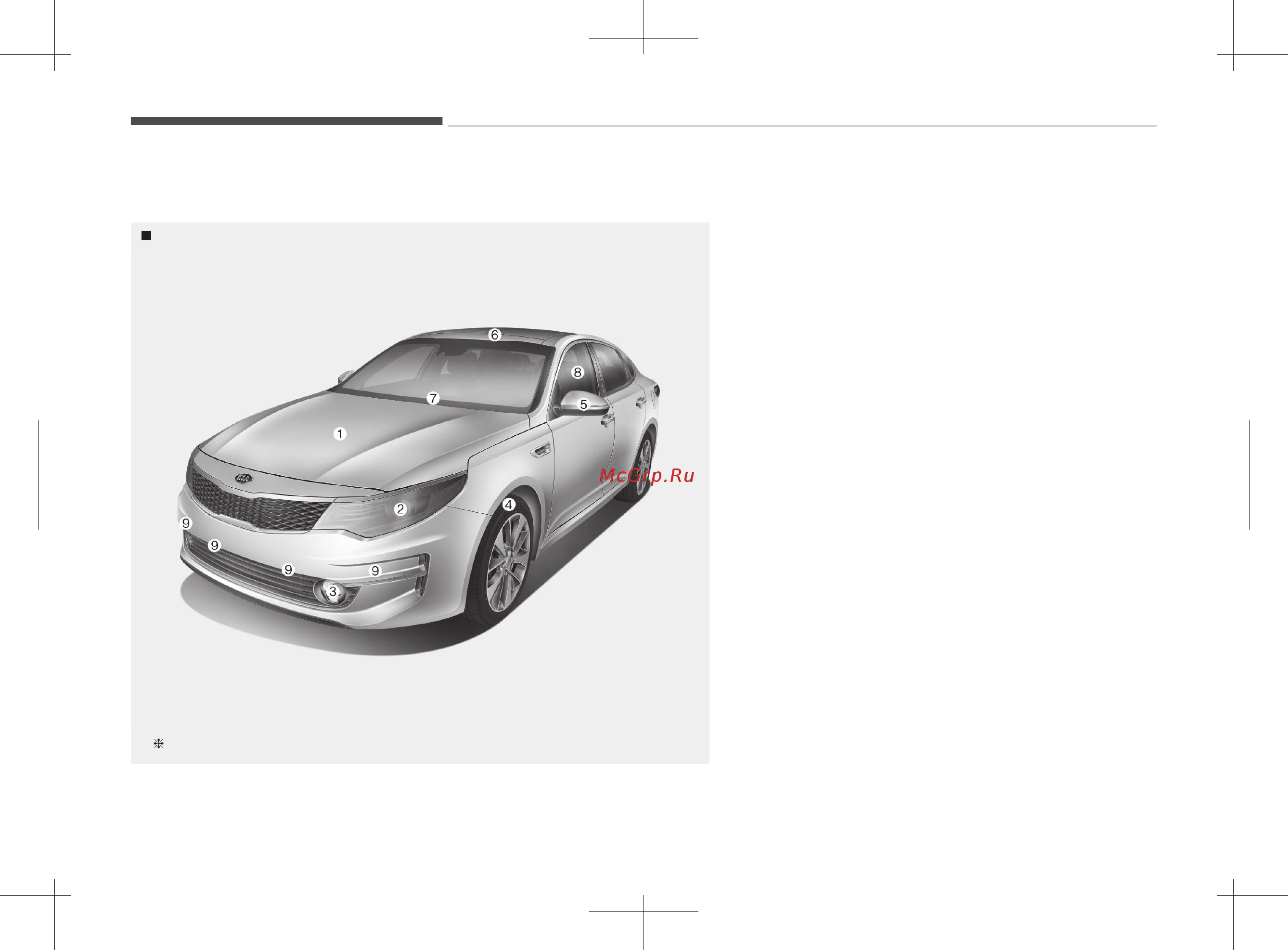Kia Optima 2016-2017 [2/860] Обзор экстерьера