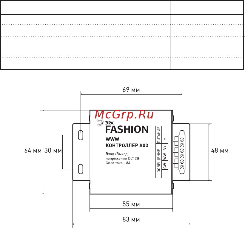 Era 637821 c0045014 www controler-12-a03-rf Инструкция по эксплуатации онлайн [3/7] 208398