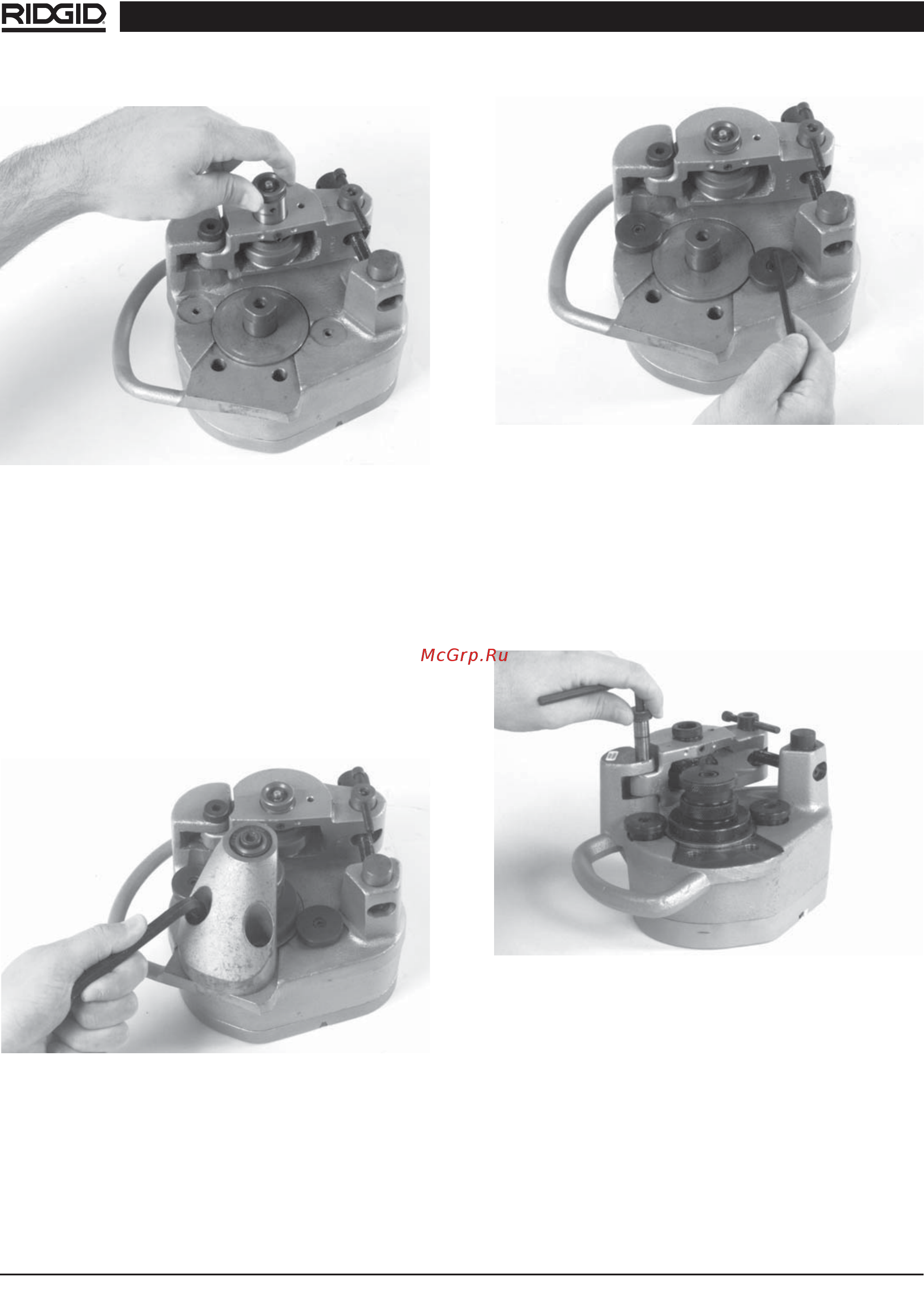 Ridgid 915 [10/16] Снятие роликов с целью установки роликов для меди