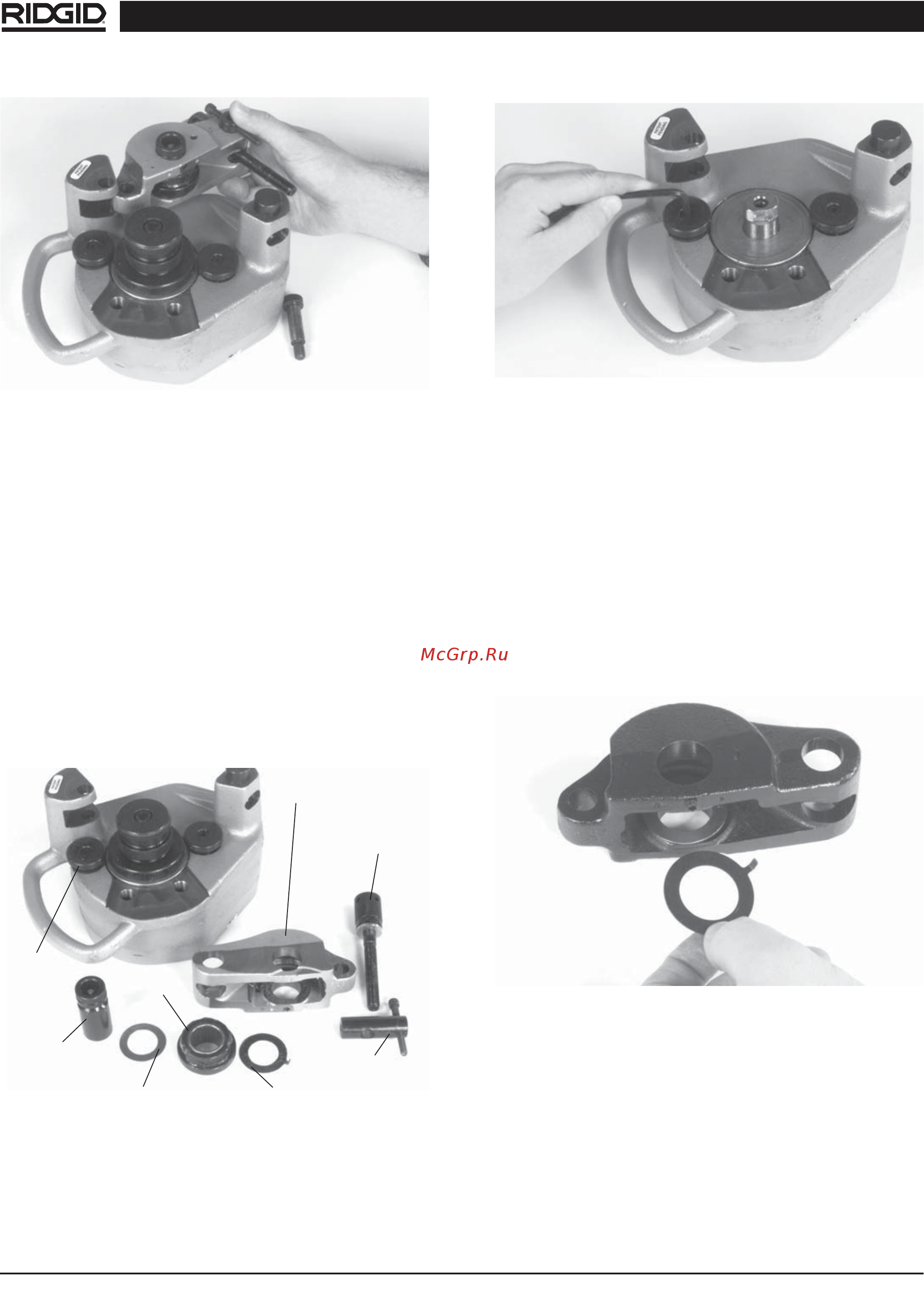 Ridgid 915 88232 [11/16] Установка набора роликов для меди