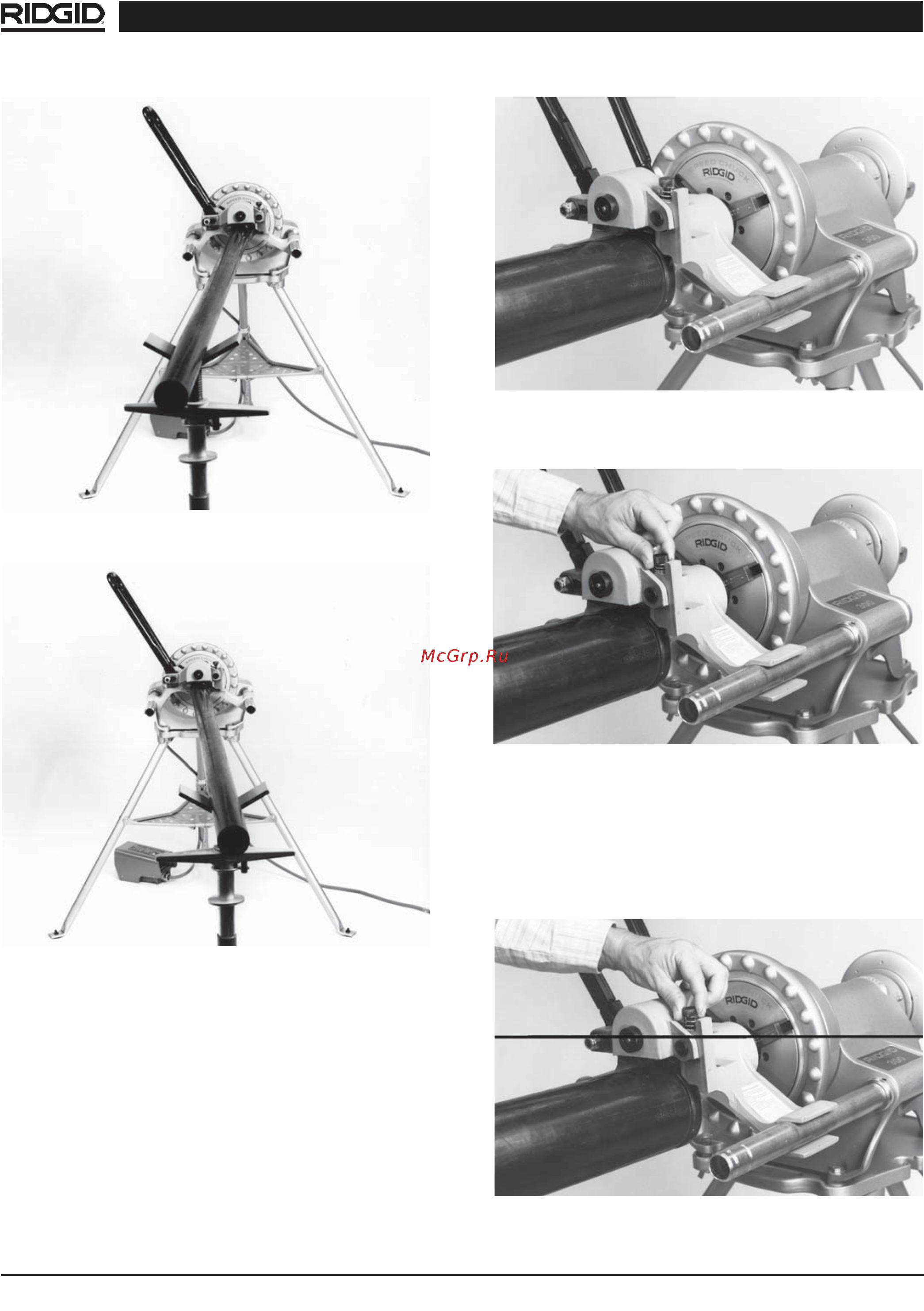 Ridgid 916 48307 [11/19] Регулировка глубины желобка
