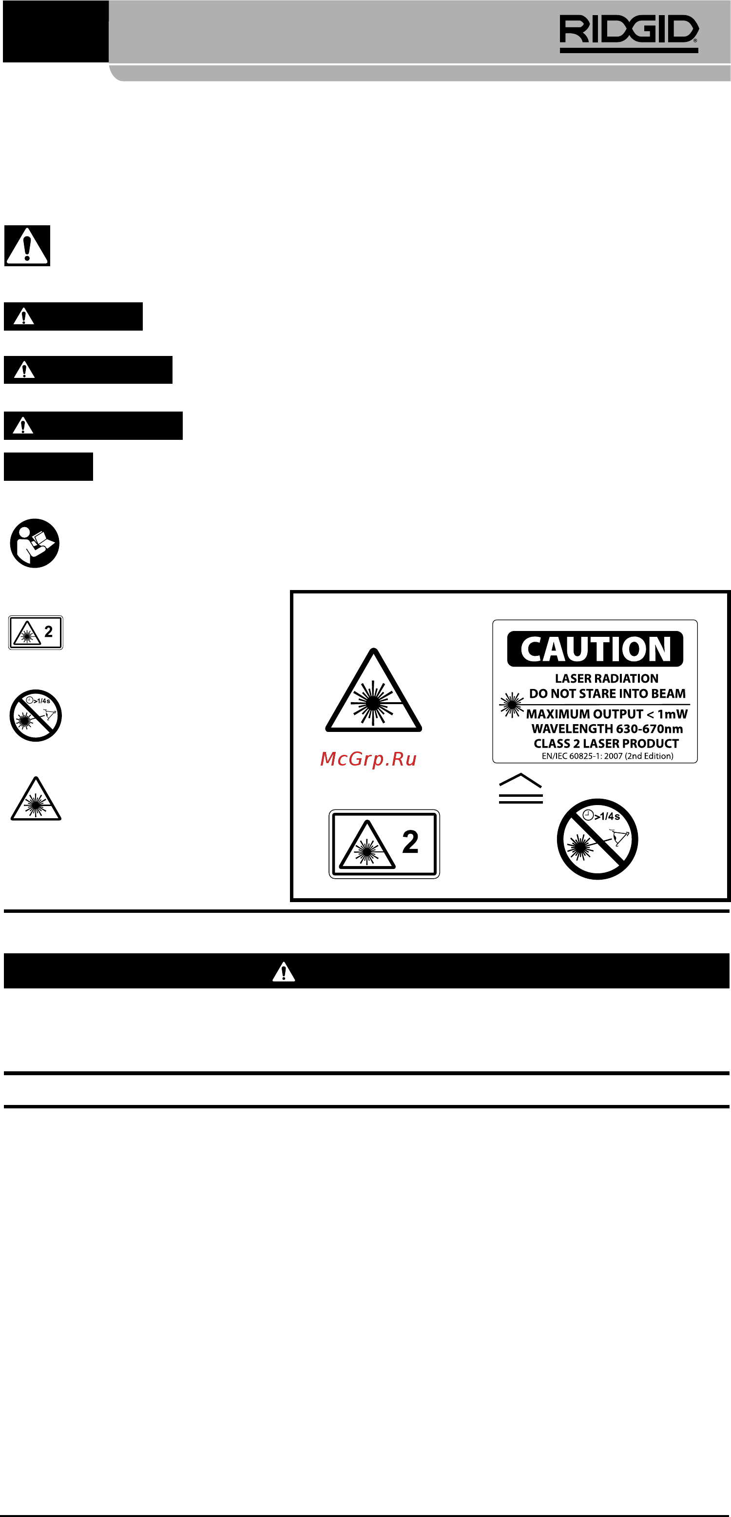 Ridgid micro LM-400 36813 [103/446] Regole generali per la sicurezza
