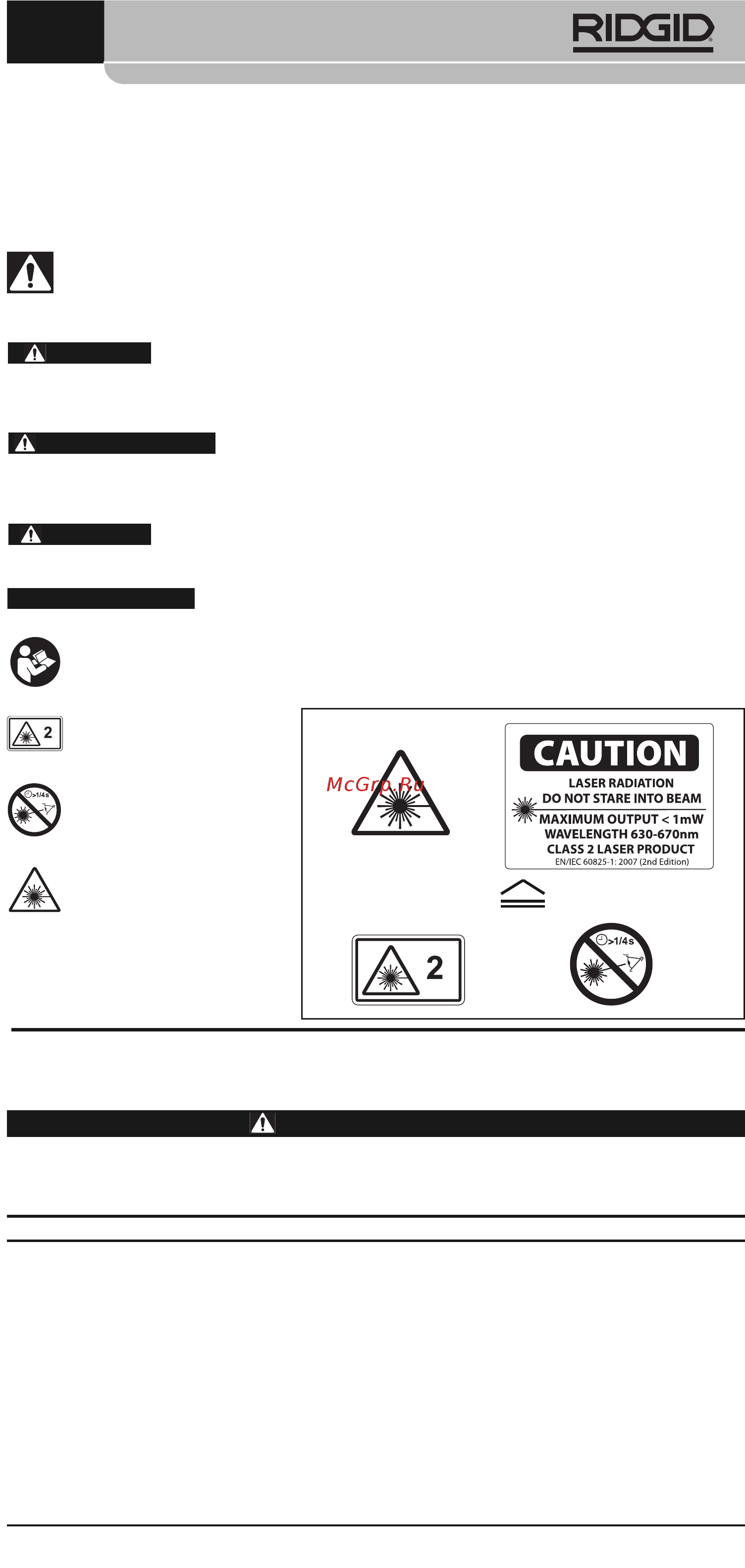 Ridgid micro LM-400 36813 [23/446] Consignes générales de sécurité