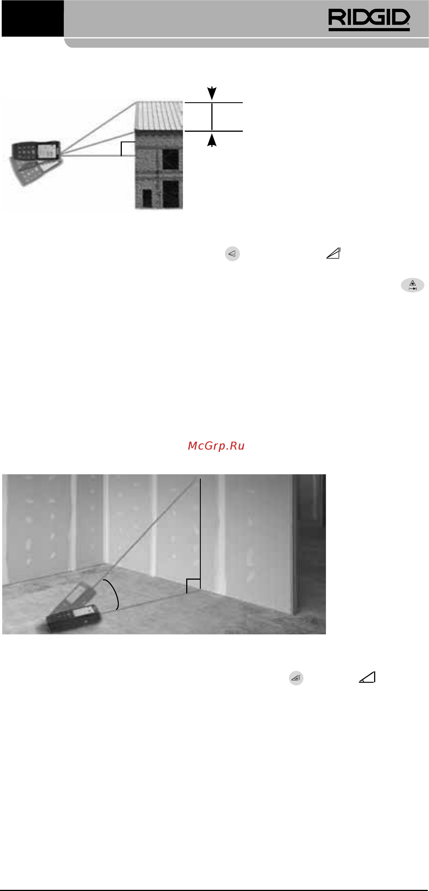 Ridgid micro LM-400 36813 [275/446] Nepriame meranie pomocou snímača sklonu