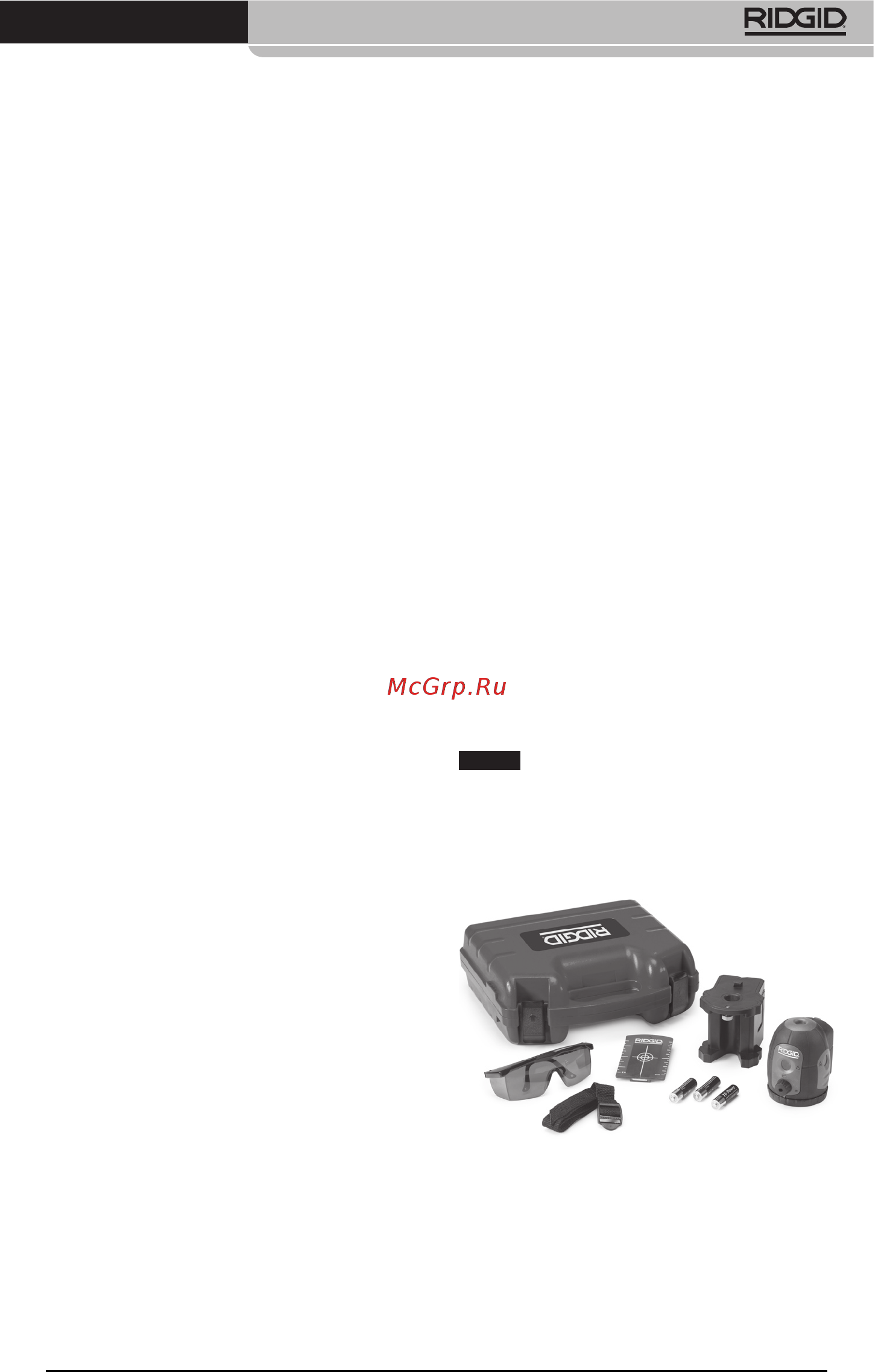 Ridgid DL-500 38763 [115/270] Beskrivelse spesifikasjoner og standardutstyr