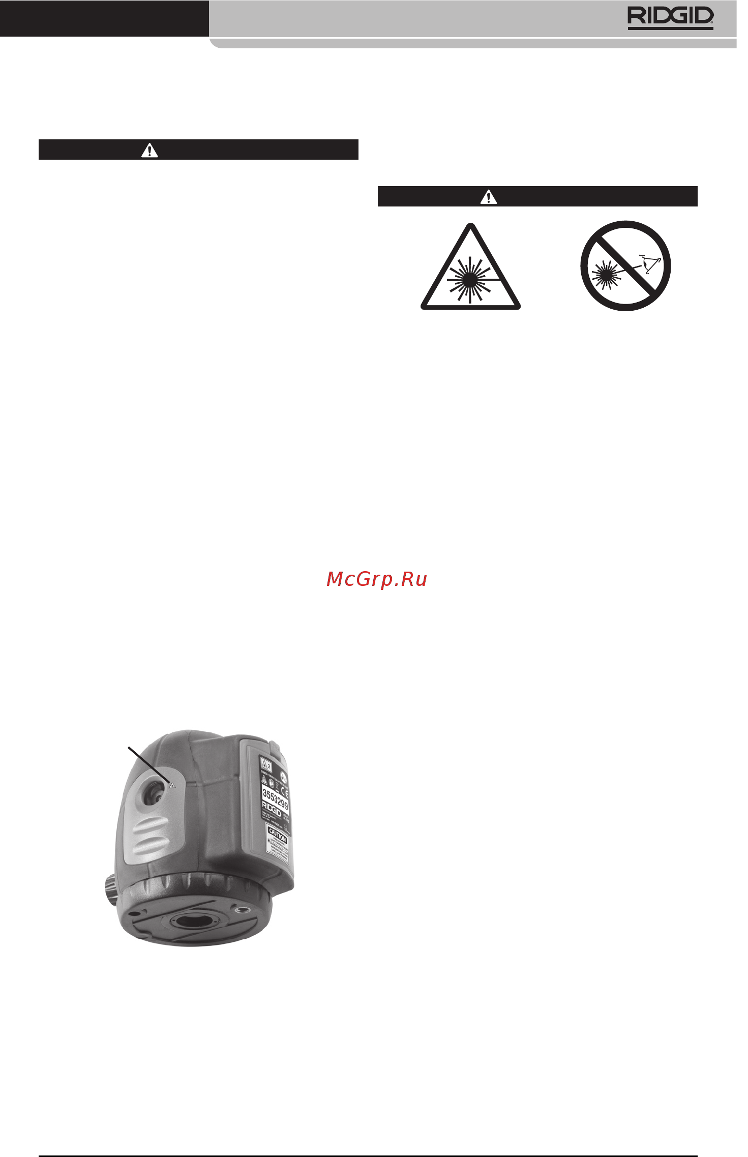 Ridgid micro DL-500 [153/270] Kontrola před zahájením práce
