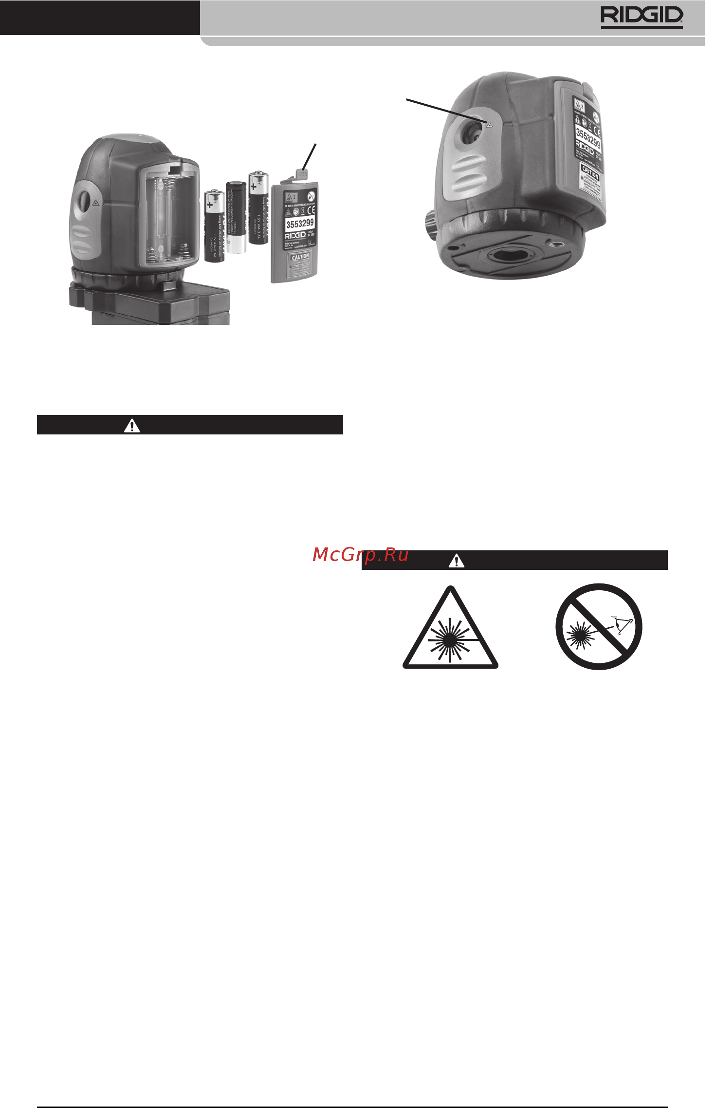 Ridgid DL-500 38763 [237/270] Podešavanje i rad