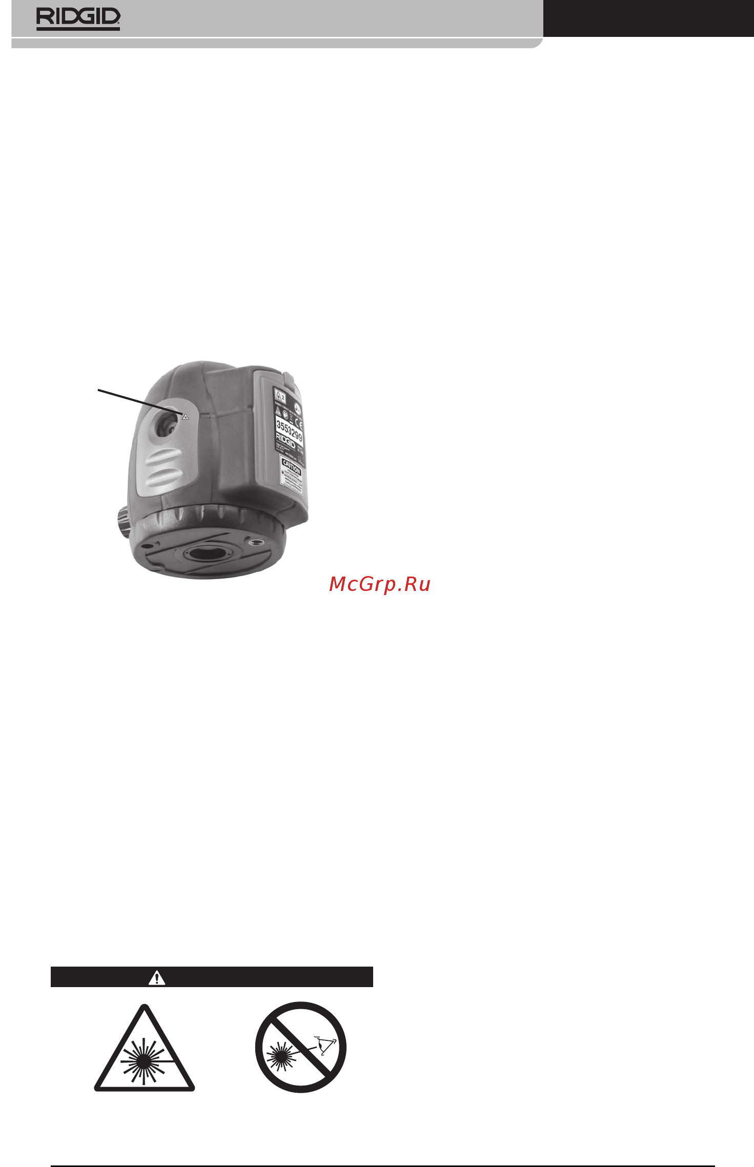 Ridgid DL-500 38763 [250/270] Подготовка и эксплуатация устройства