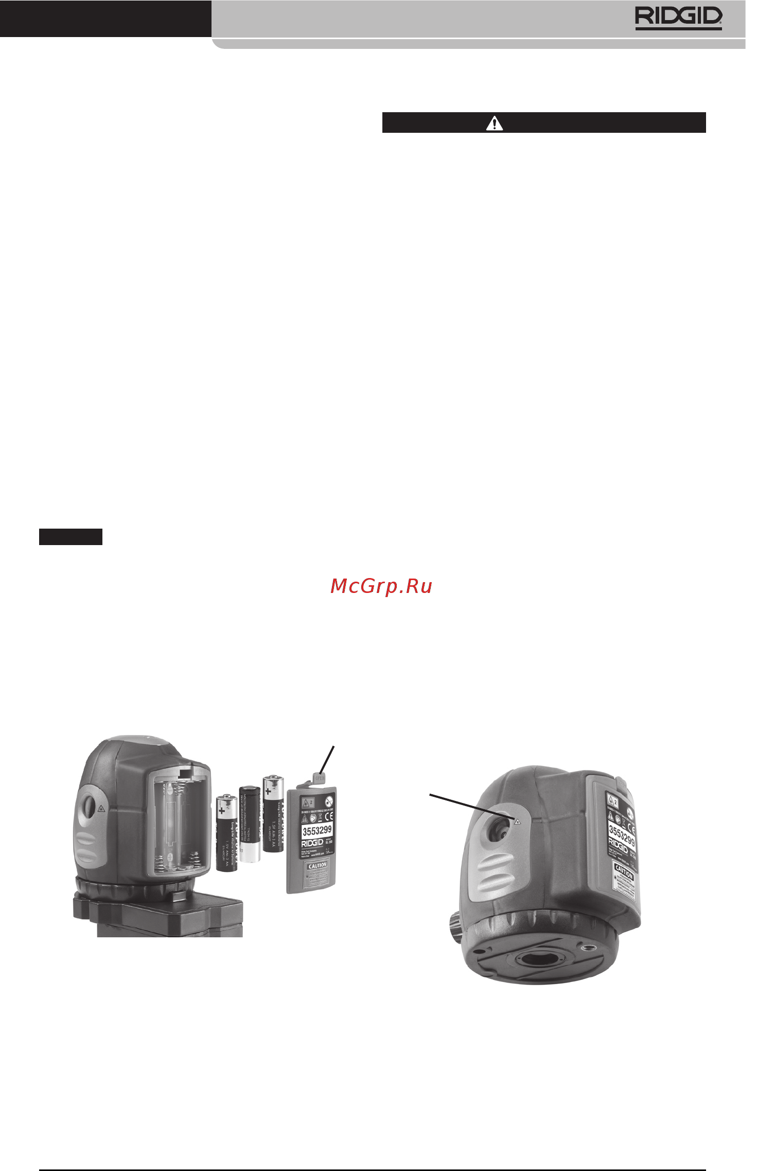 Ridgid DL-500 38763 [45/270] Kontrolle vor dem betrieb