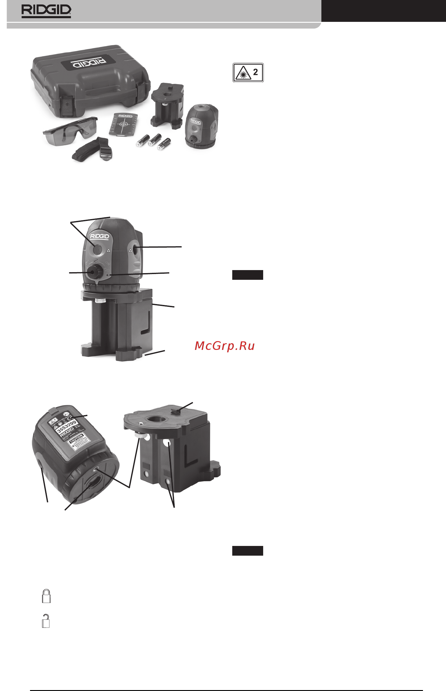 Ridgid DL-500 38763 [92/270] Byta installera batterier