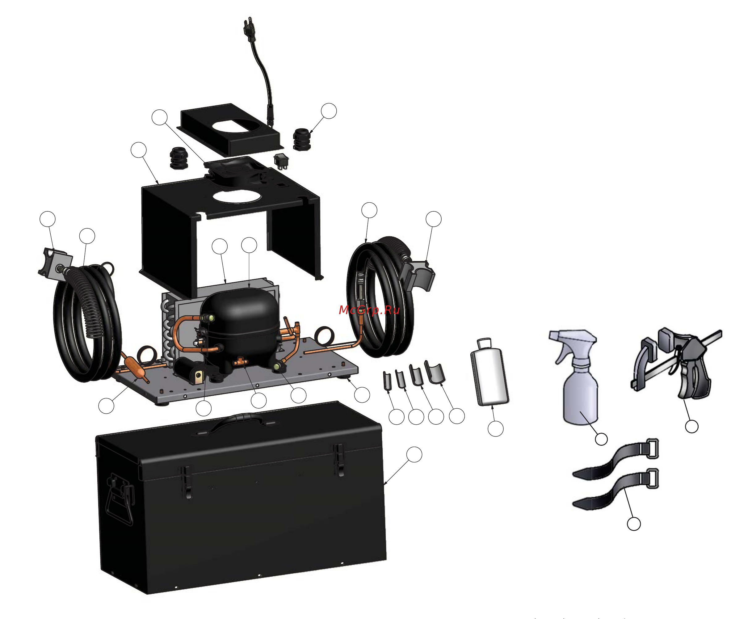 Ridgid SF-2300 Суперфриз Деталировка онлайн
