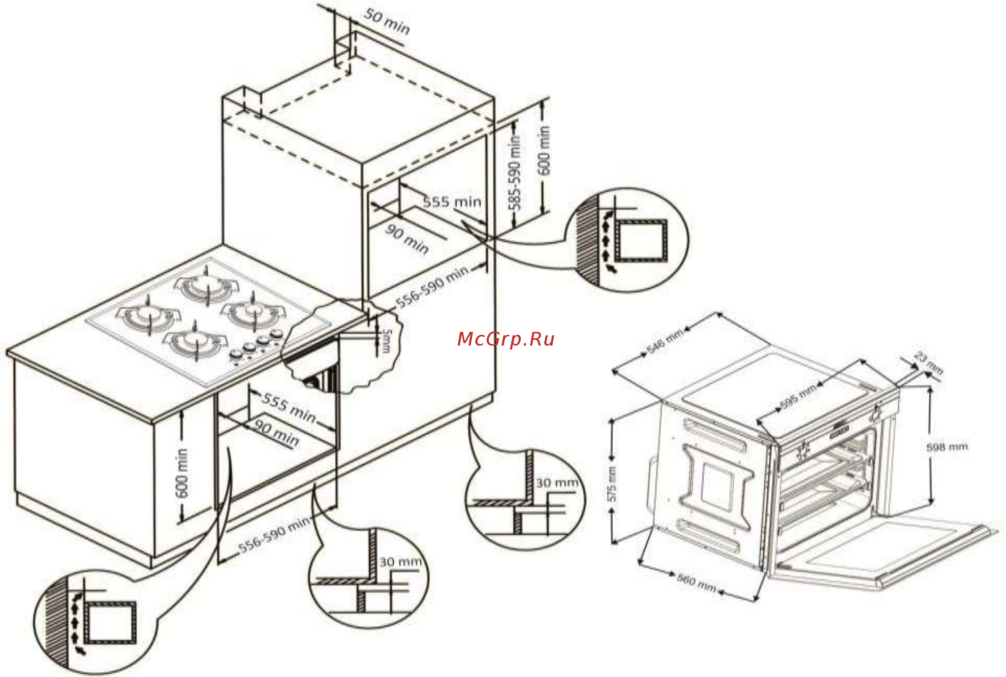Maunfeld MEOFE 676 [5/20] Установка прибора