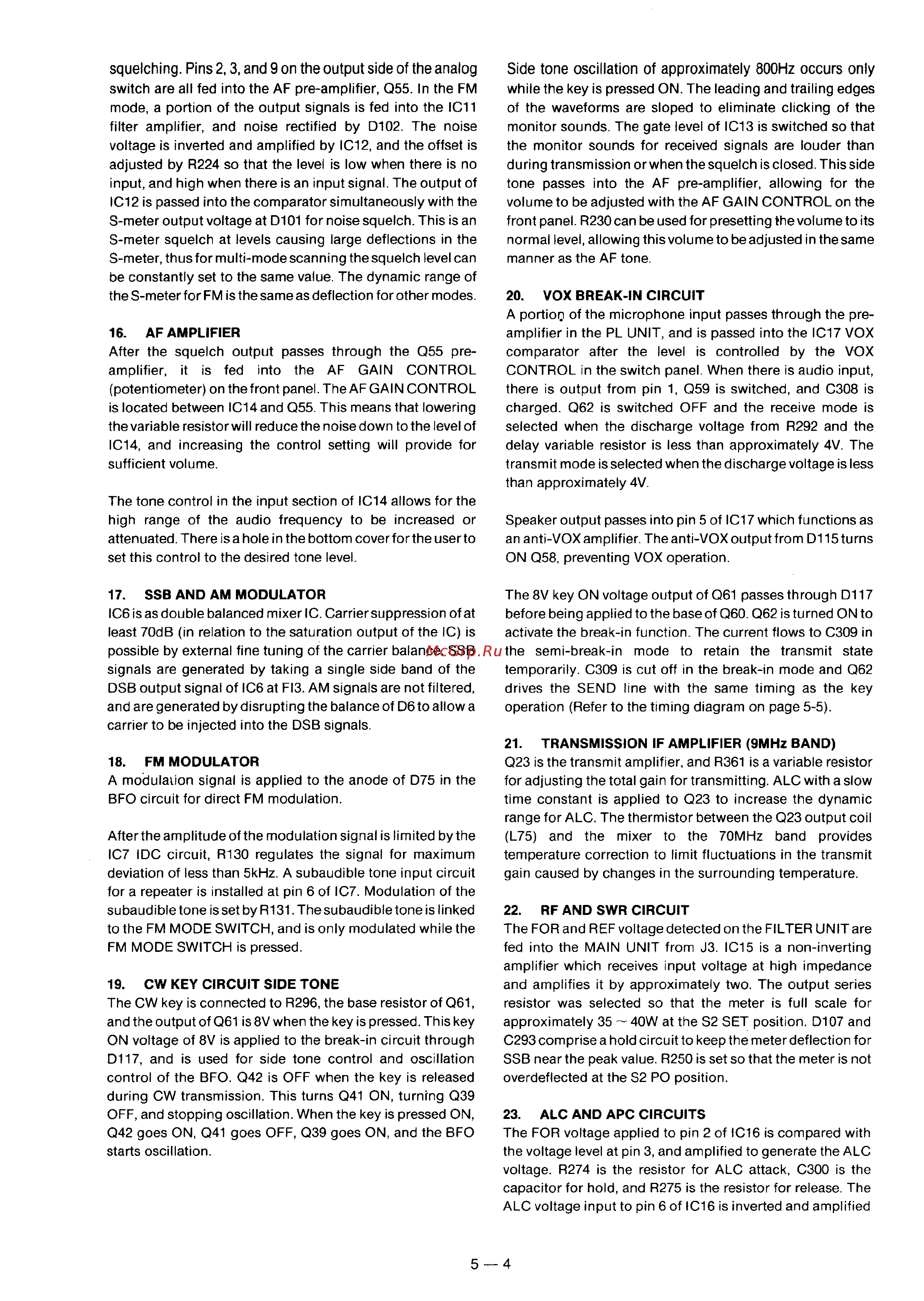 Yaesu IC-735 Сервис мануал онлайн [18/149] 209392