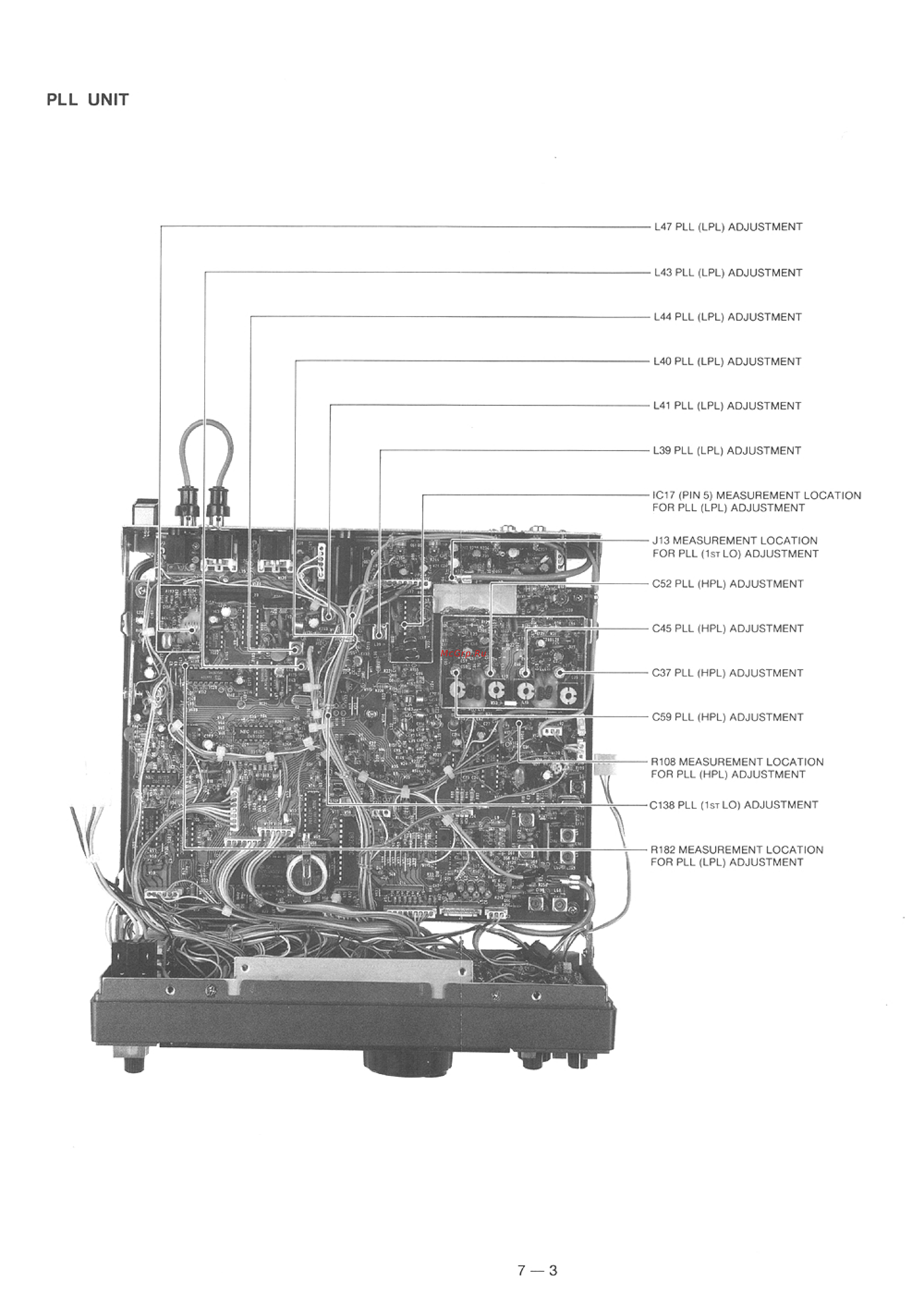 Yaesu IC-735 [51/149] Pll unit