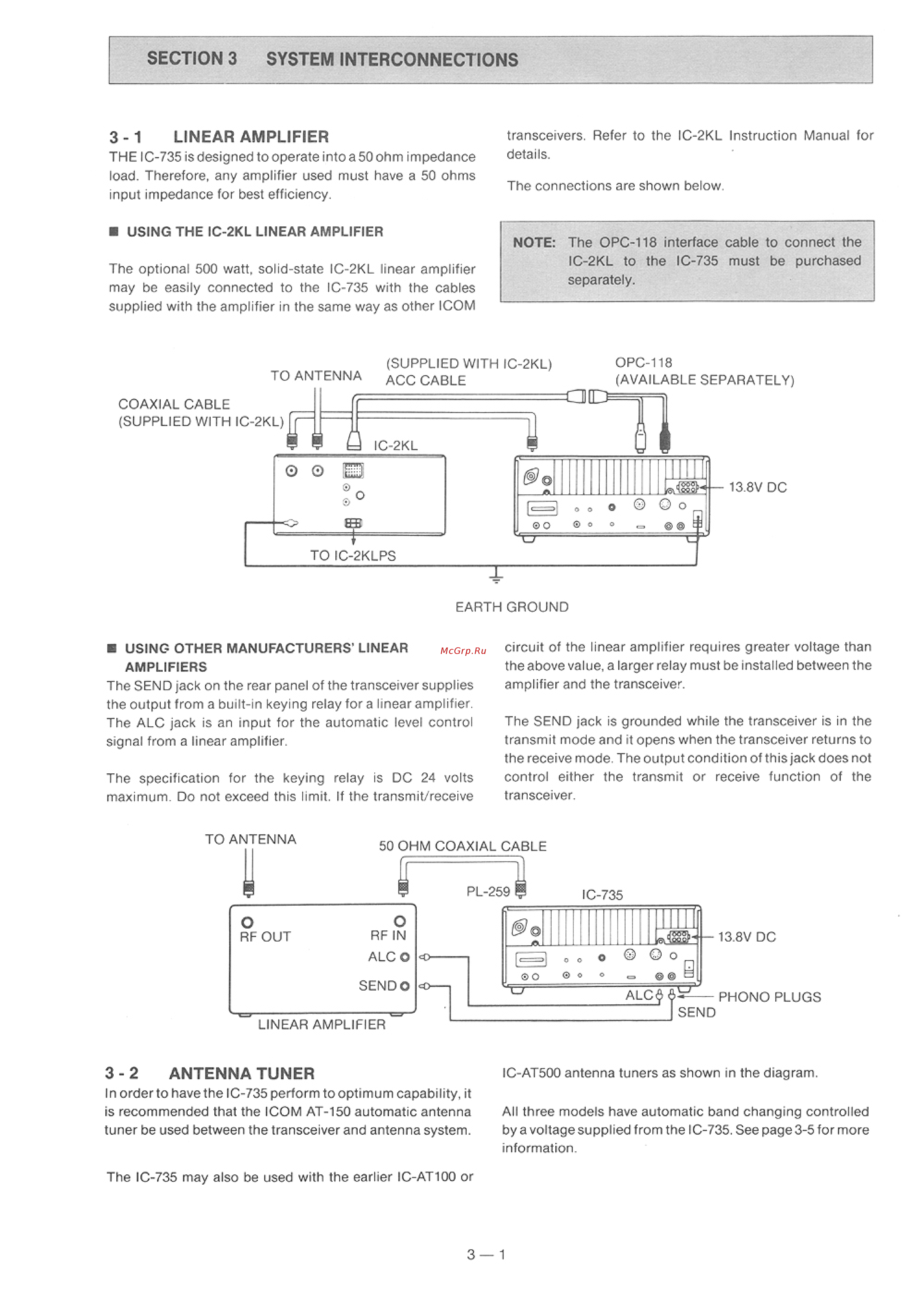 Yaesu IC-735 [8/149] 2 antenna tuner