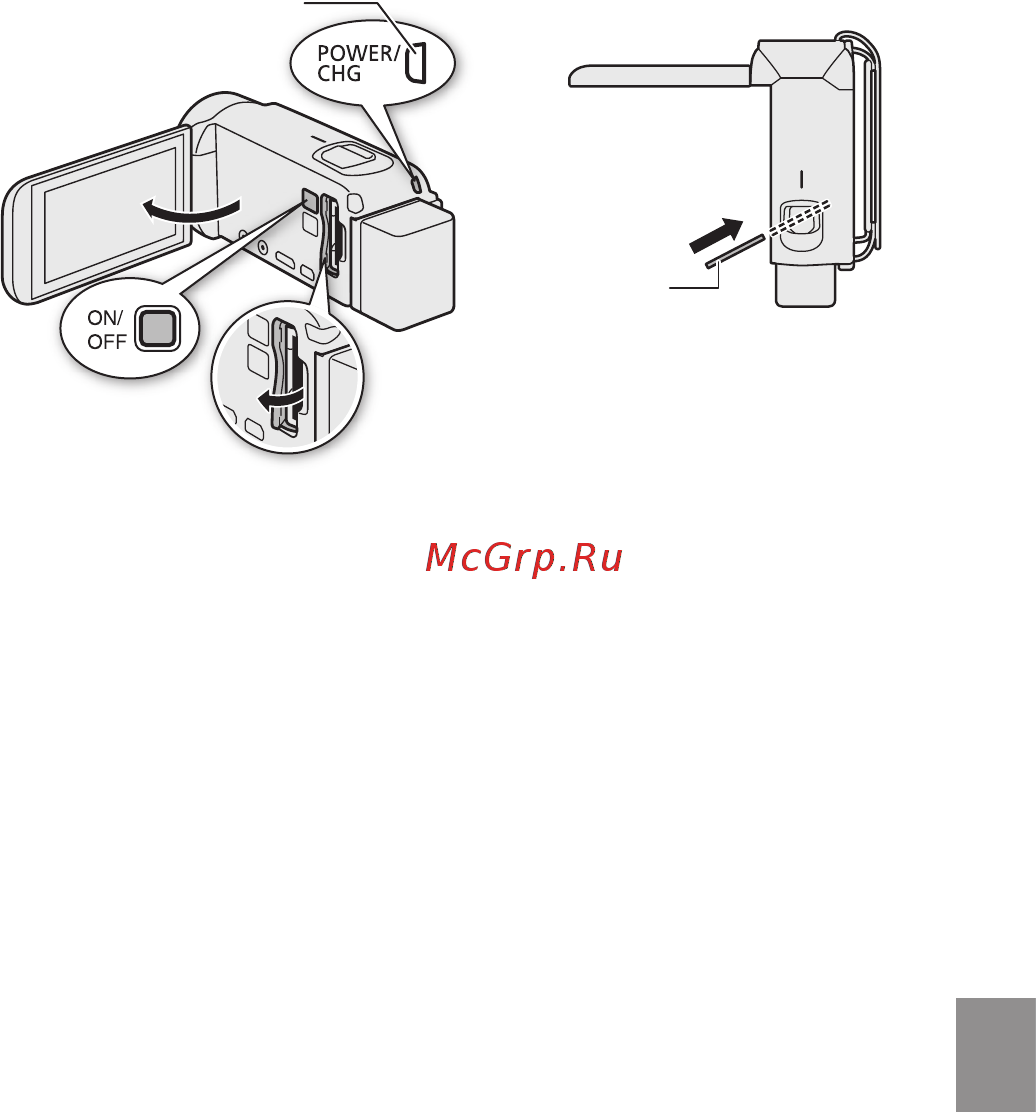 Canon LEGRIA HF R806 [17/29] Закройтекрышкугнездакартыпамяти