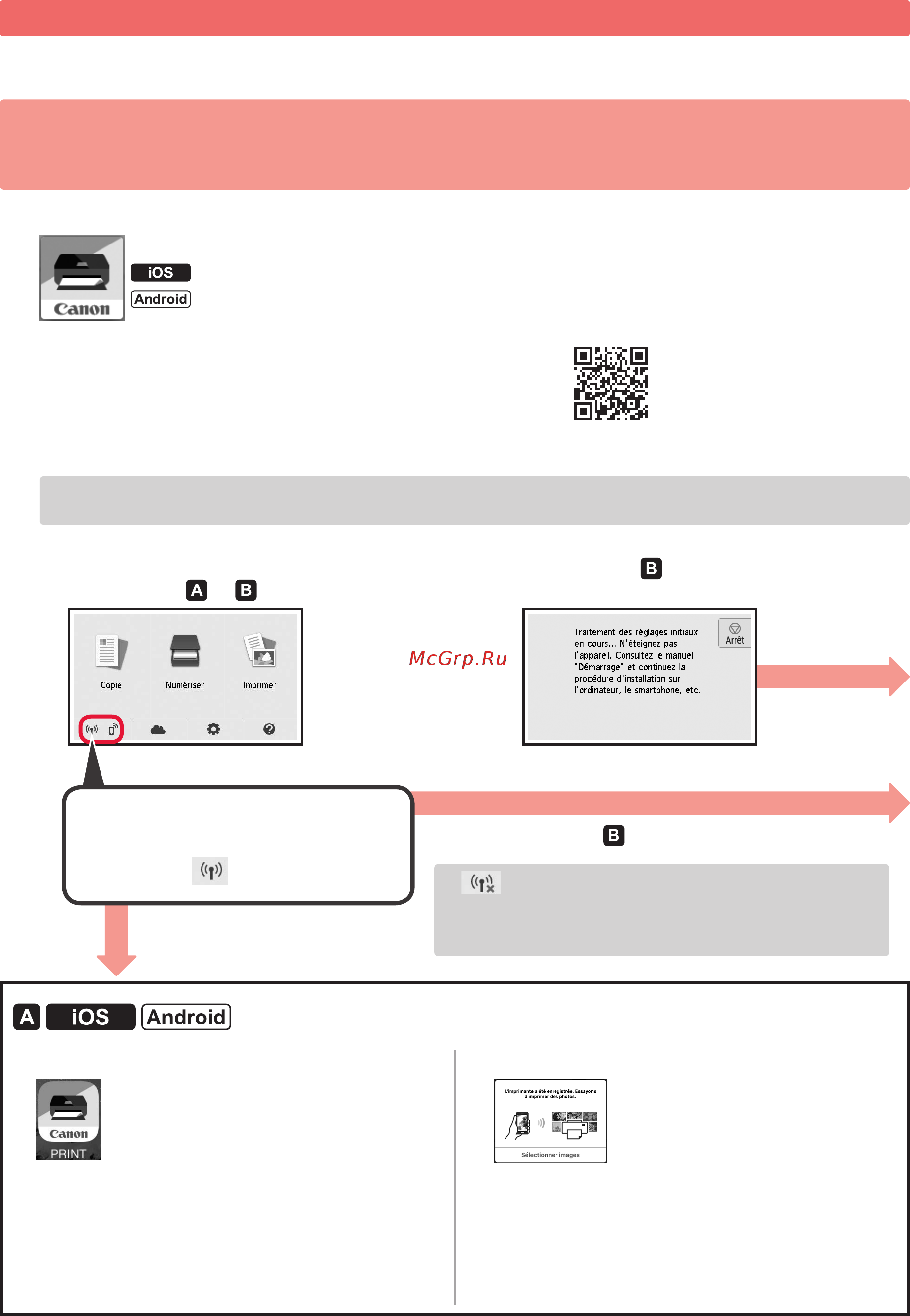 Canon PIXMA TS8050 [16/44] Connexion avec un smartphone