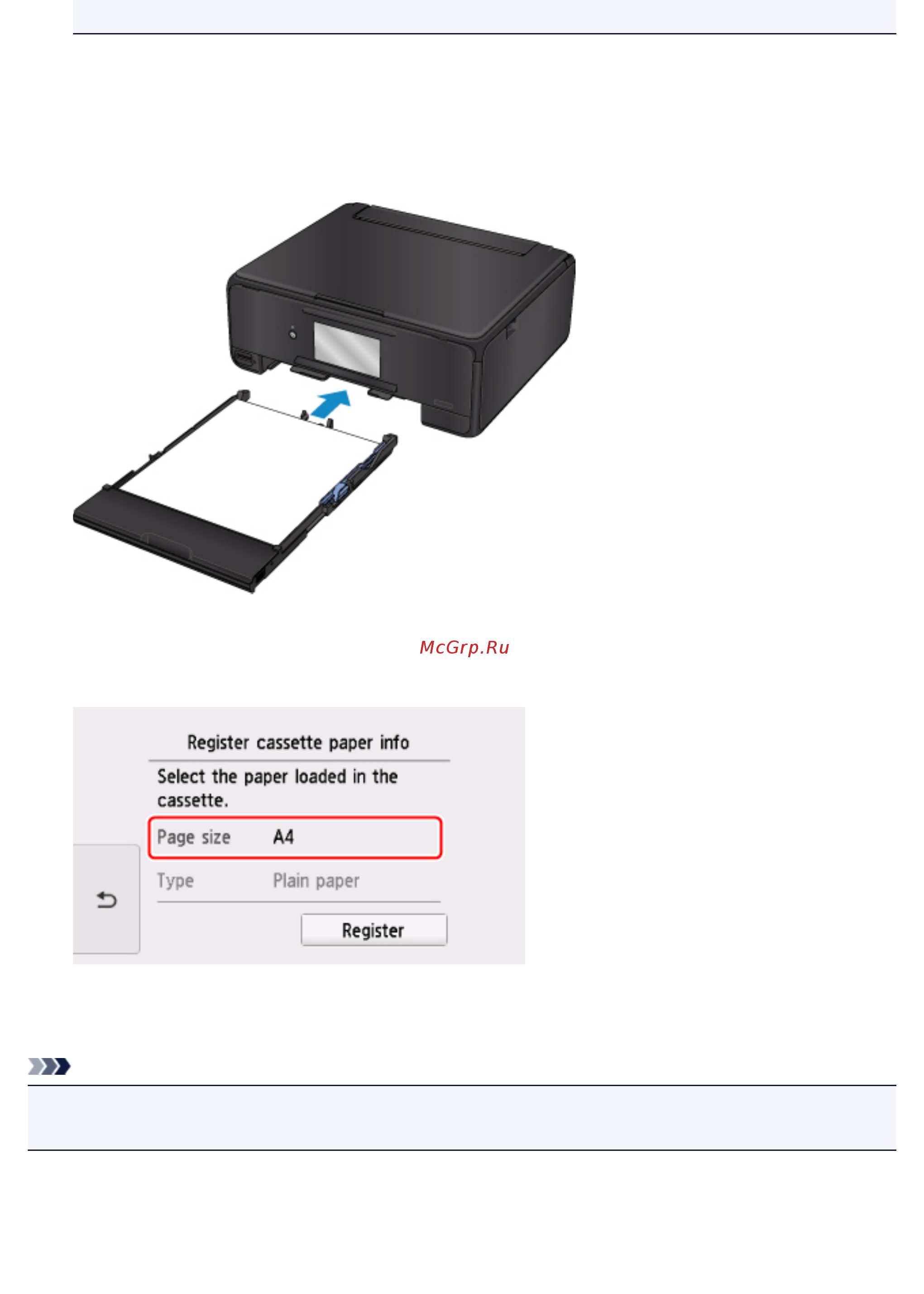Canon PIXMA TS8050 [52/512] Примечание