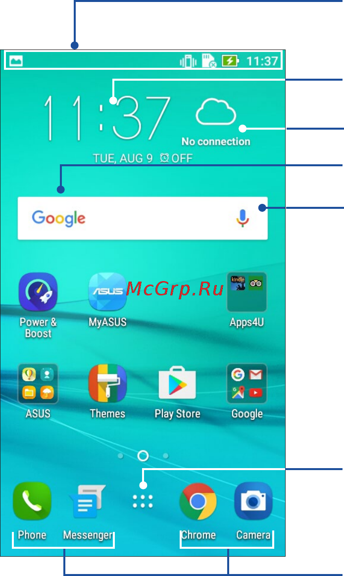 Asus ZenFone Go (ZB500KL) [22/103] Возможности