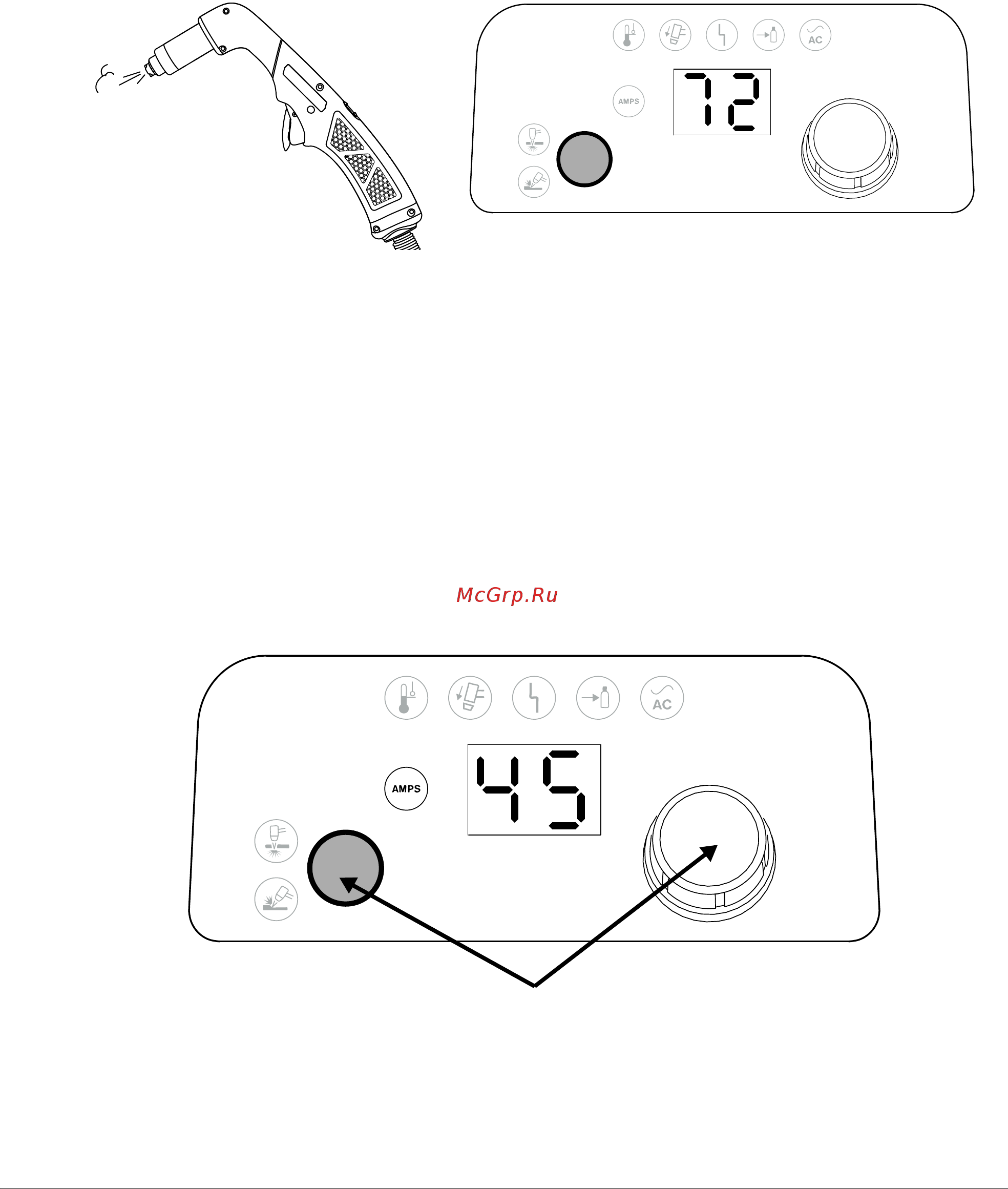 Hypertherm Powermax45 XP [166/192] Когда активен режим проверки