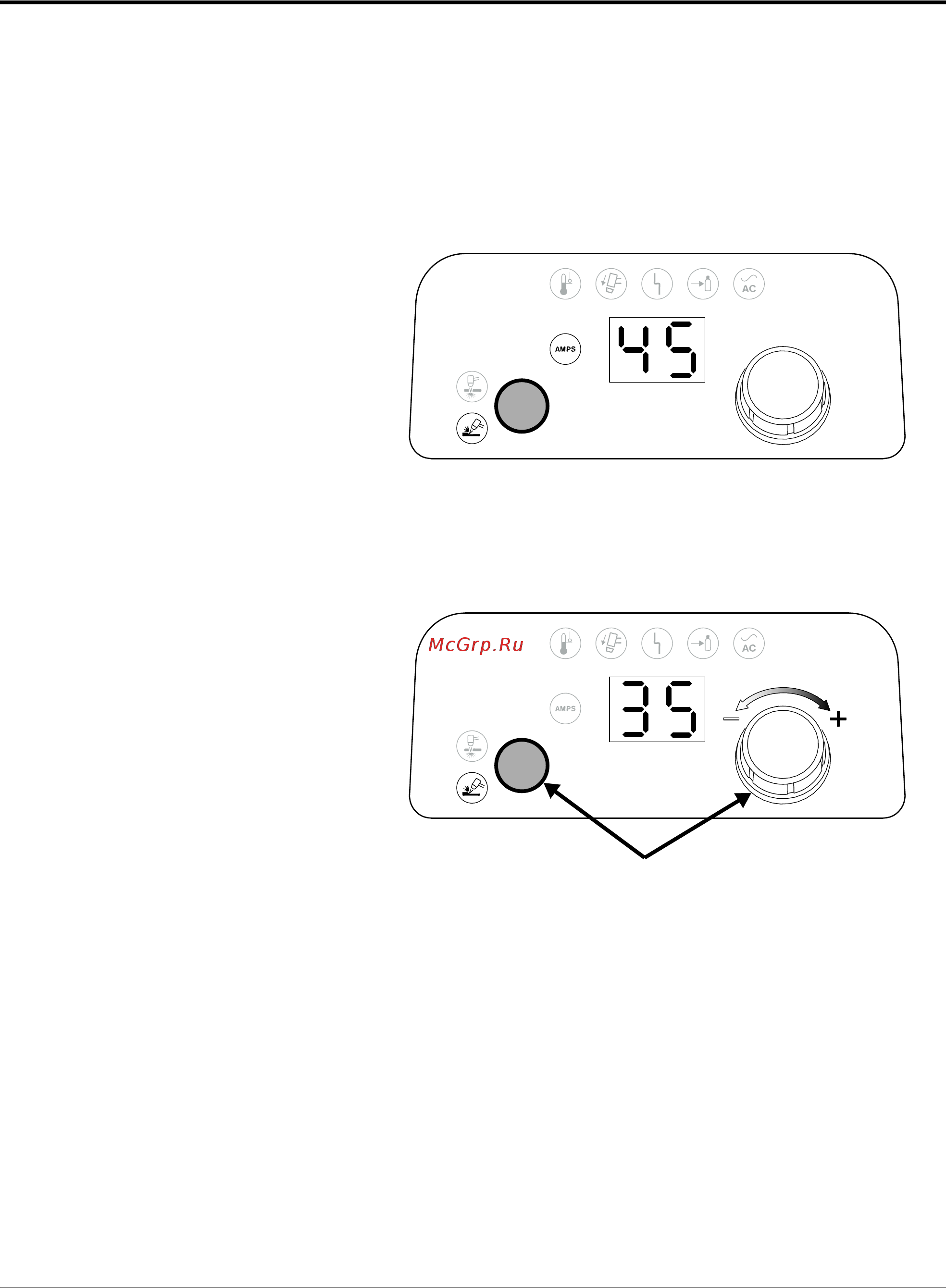 Hypertherm Powermax45 XP [57/192] Регулировка давления газа вручную
