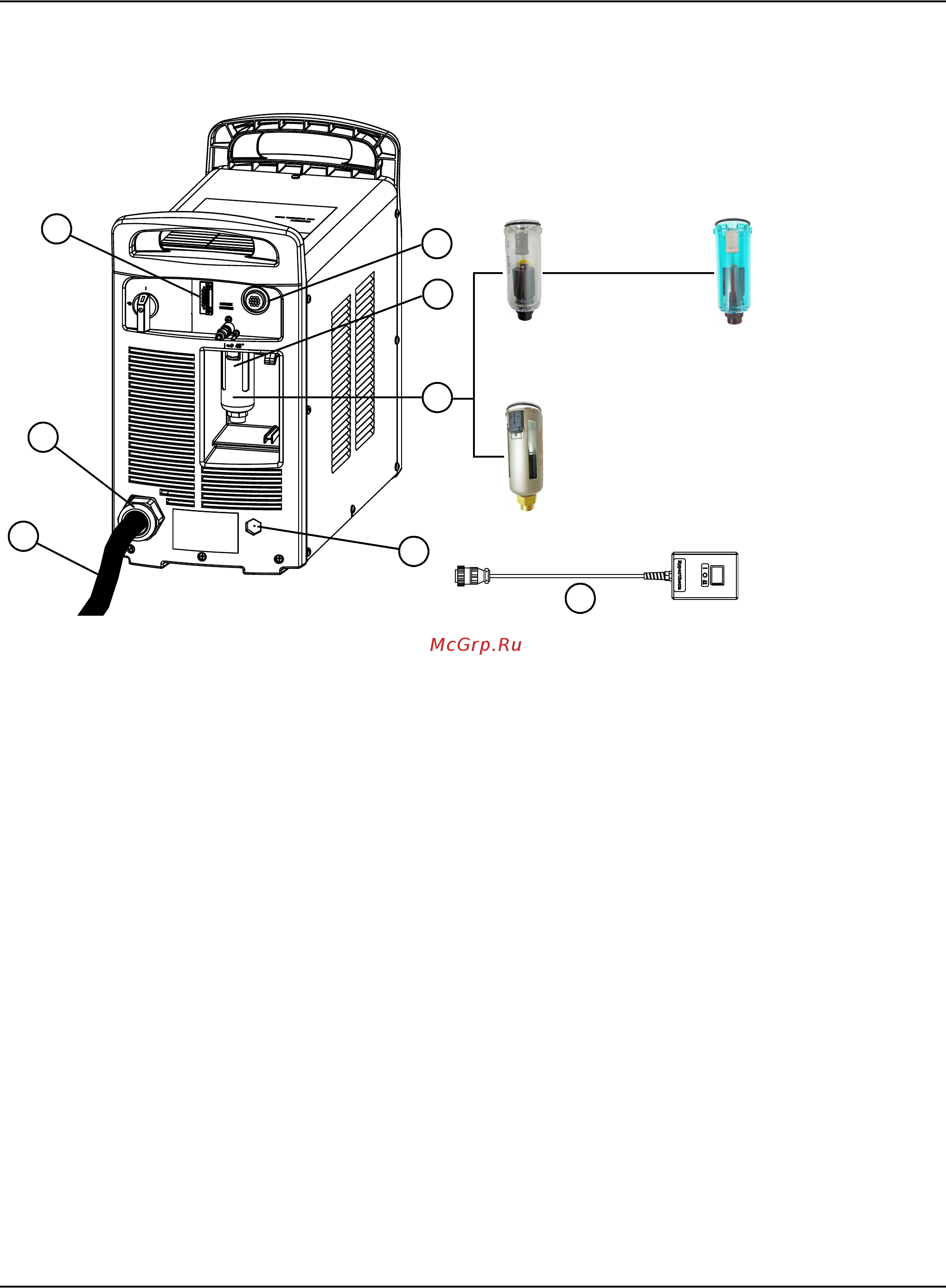 Hypertherm Powermax125 [131/144] Внешняя часть задняя сторона
