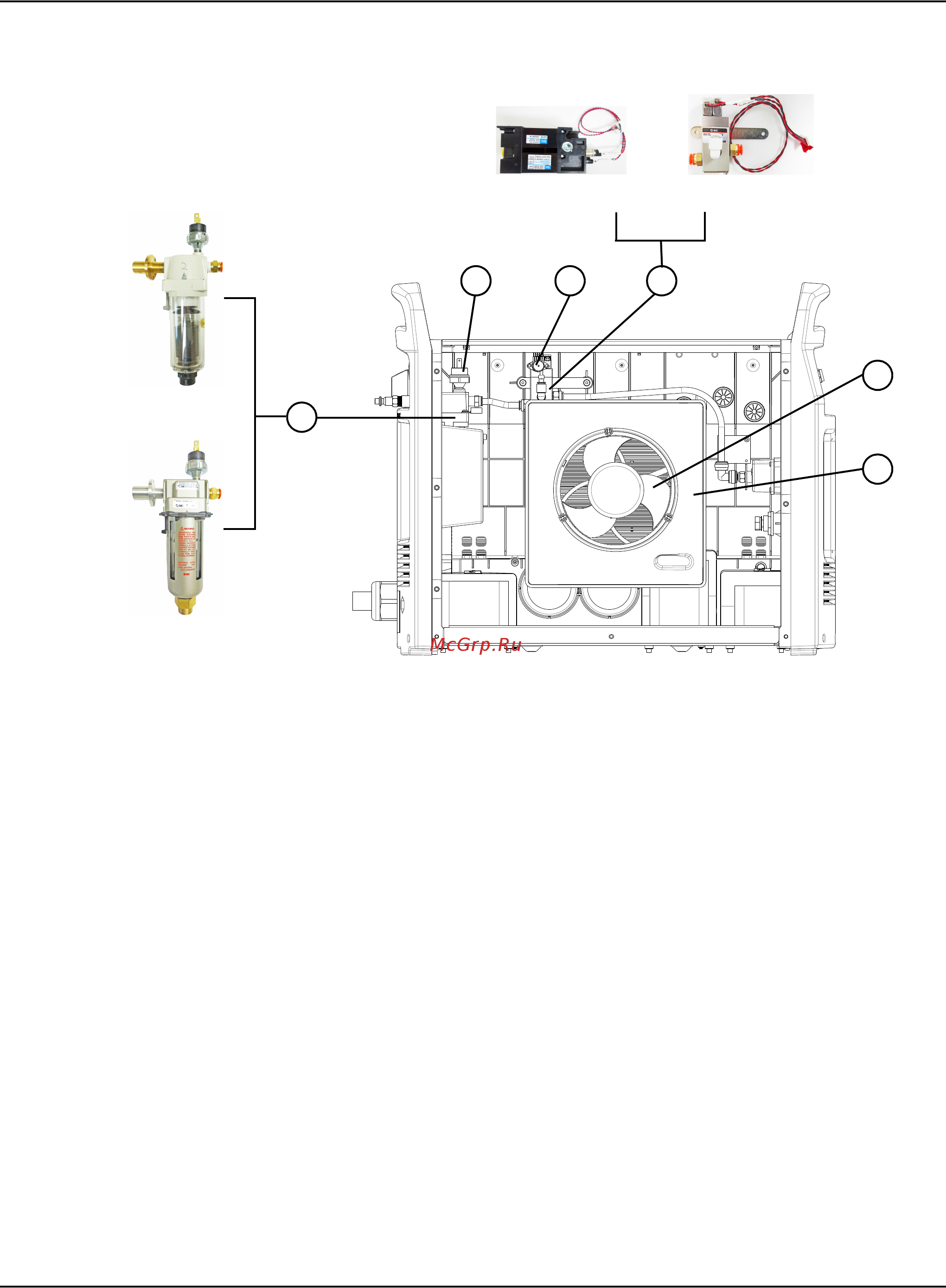 Hypertherm Powermax125 [134/144] Внутренняя часть сторона вентилятора