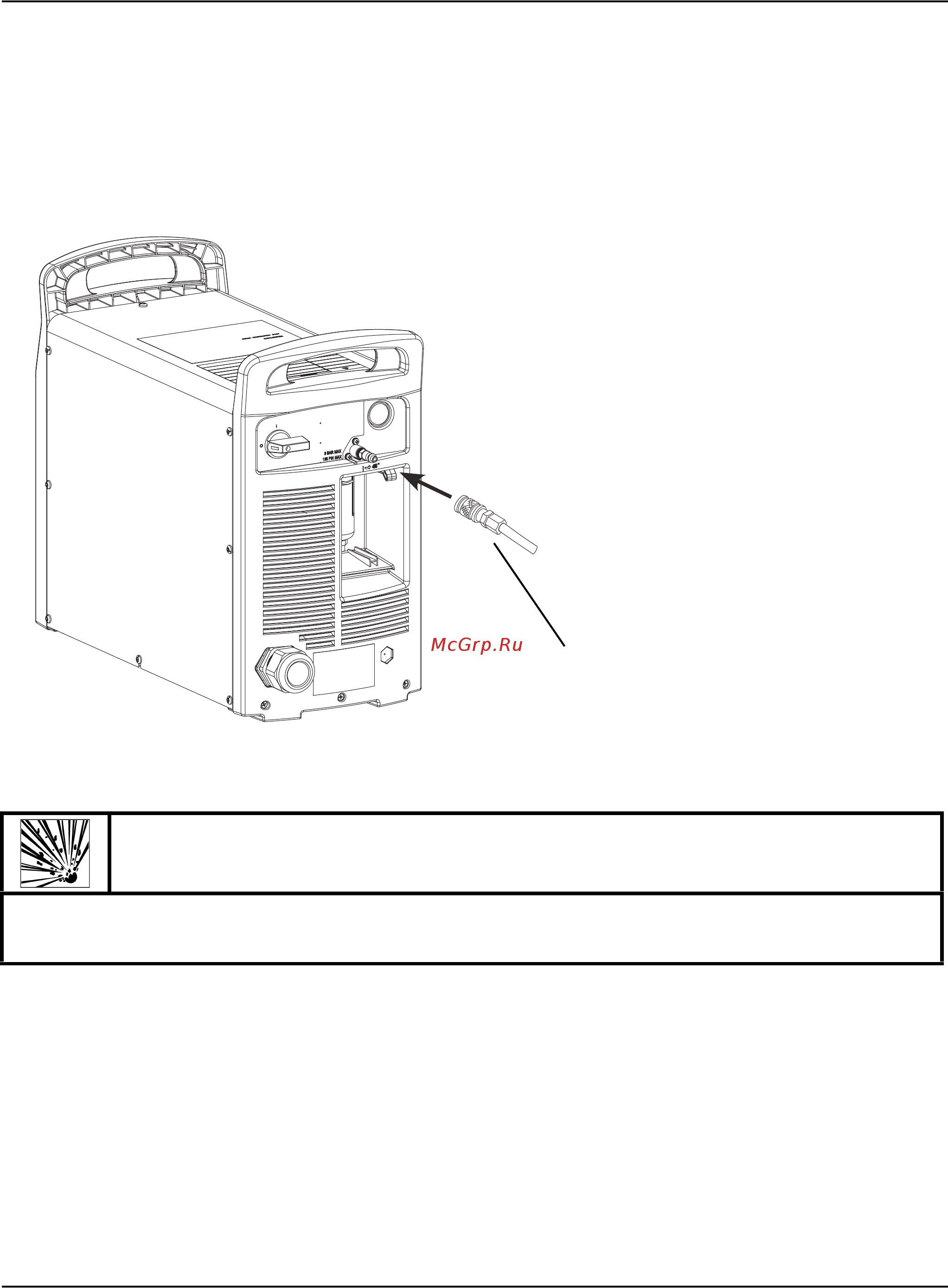 Hypertherm Powermax125 [36/144] Подключение источника газа