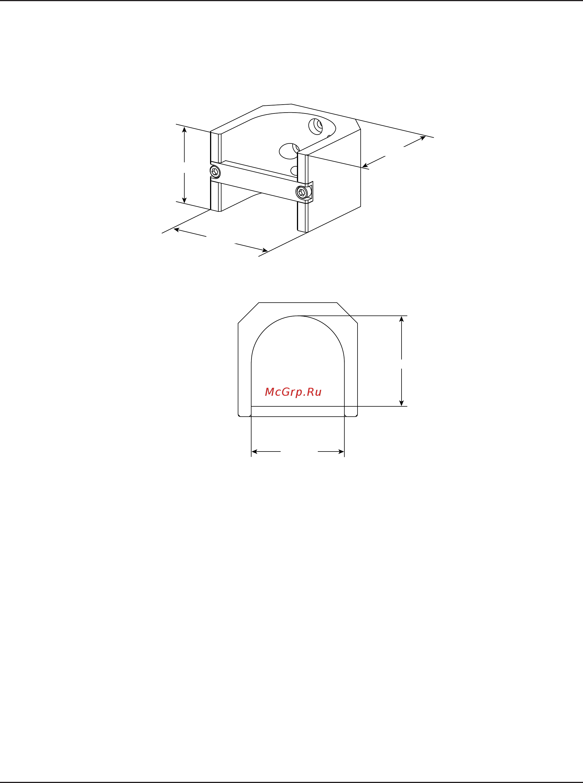 Hypertherm HPR260XD [324/328] Размеры зажима вращающейся соединительной муфты