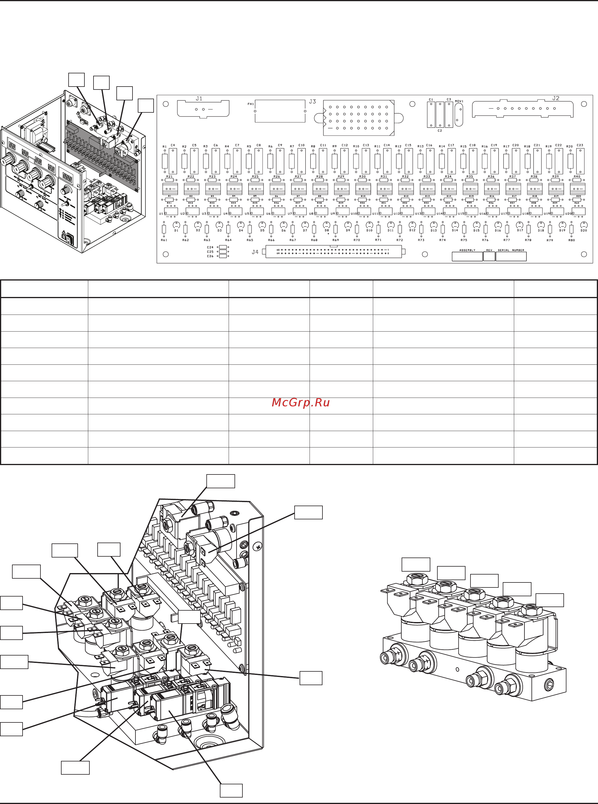 Hypertherm HPR130XD [194/263] Система управления подачей газа плата pcb3 оправки клапана переменного тока