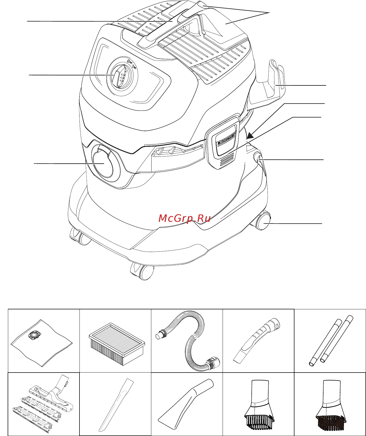 Karcher WD 4 Car Инструкция по эксплуатации онлайн [2/158] 210136