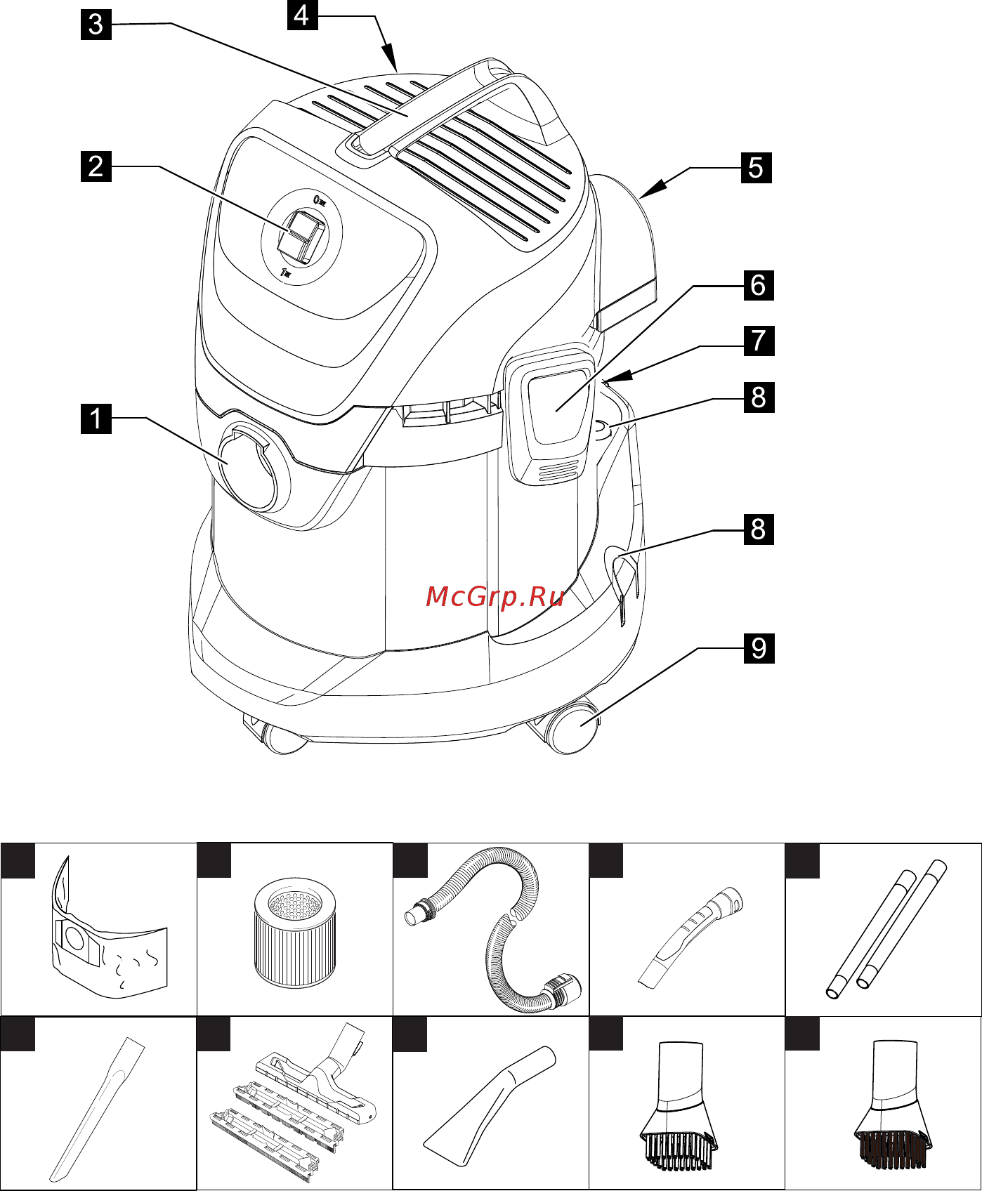 Karcher WD 3 Car Инструкция по эксплуатации онлайн [2/154] 210142